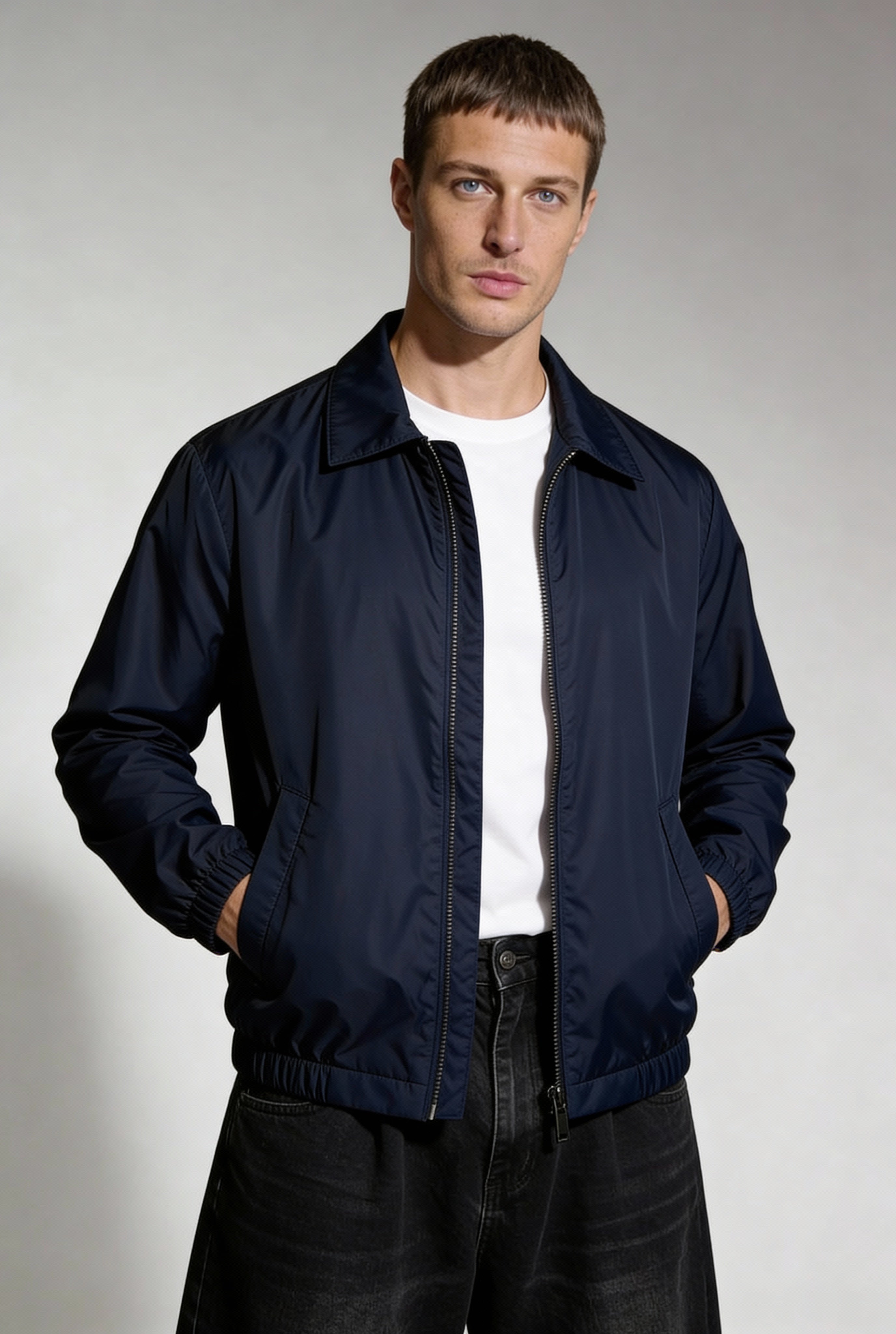 ELDRIC LIGHTWEIGHT FULL-ZIP JACKET – NAVY