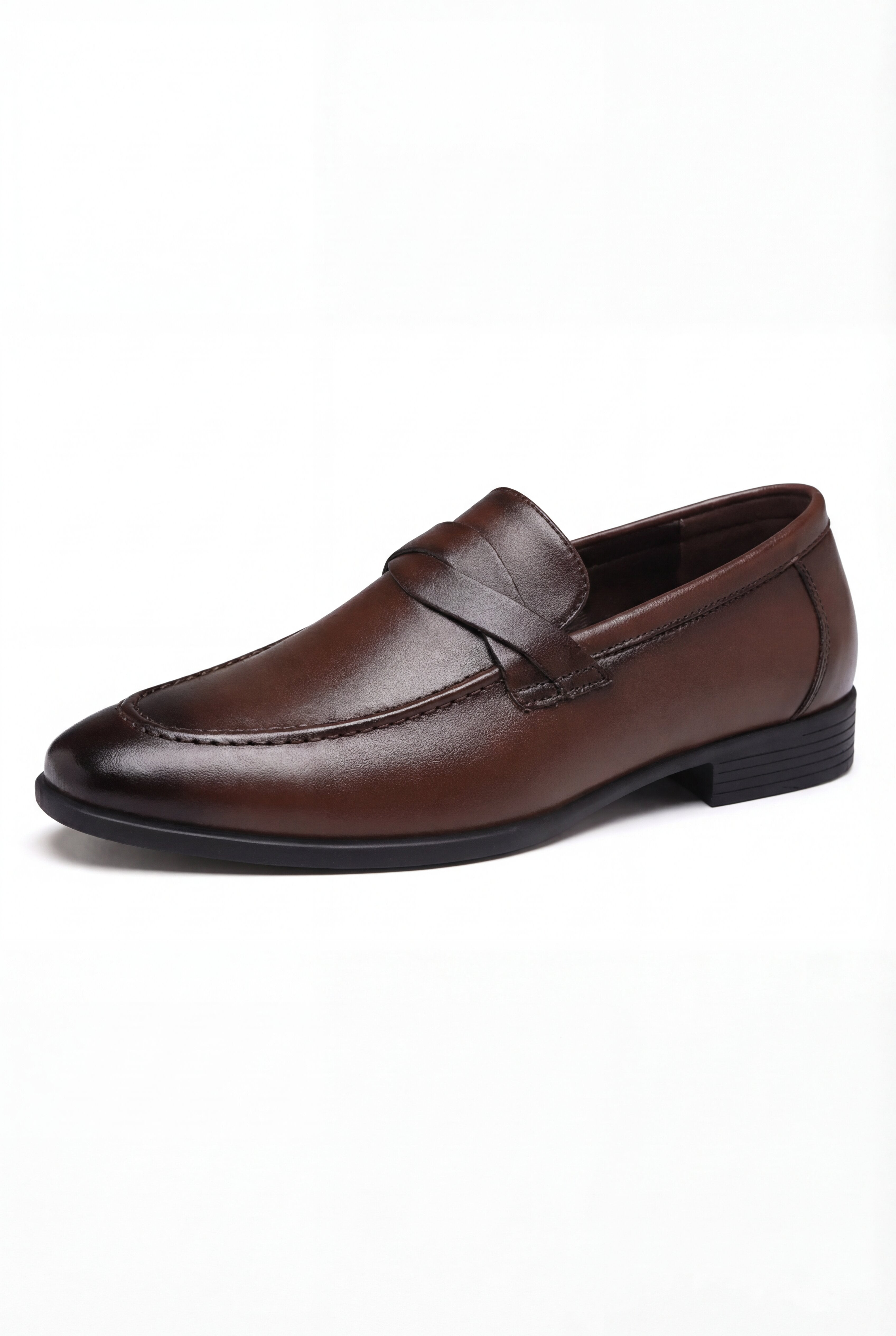 ELVANI SLIP-ON LOAFERS – BROWN