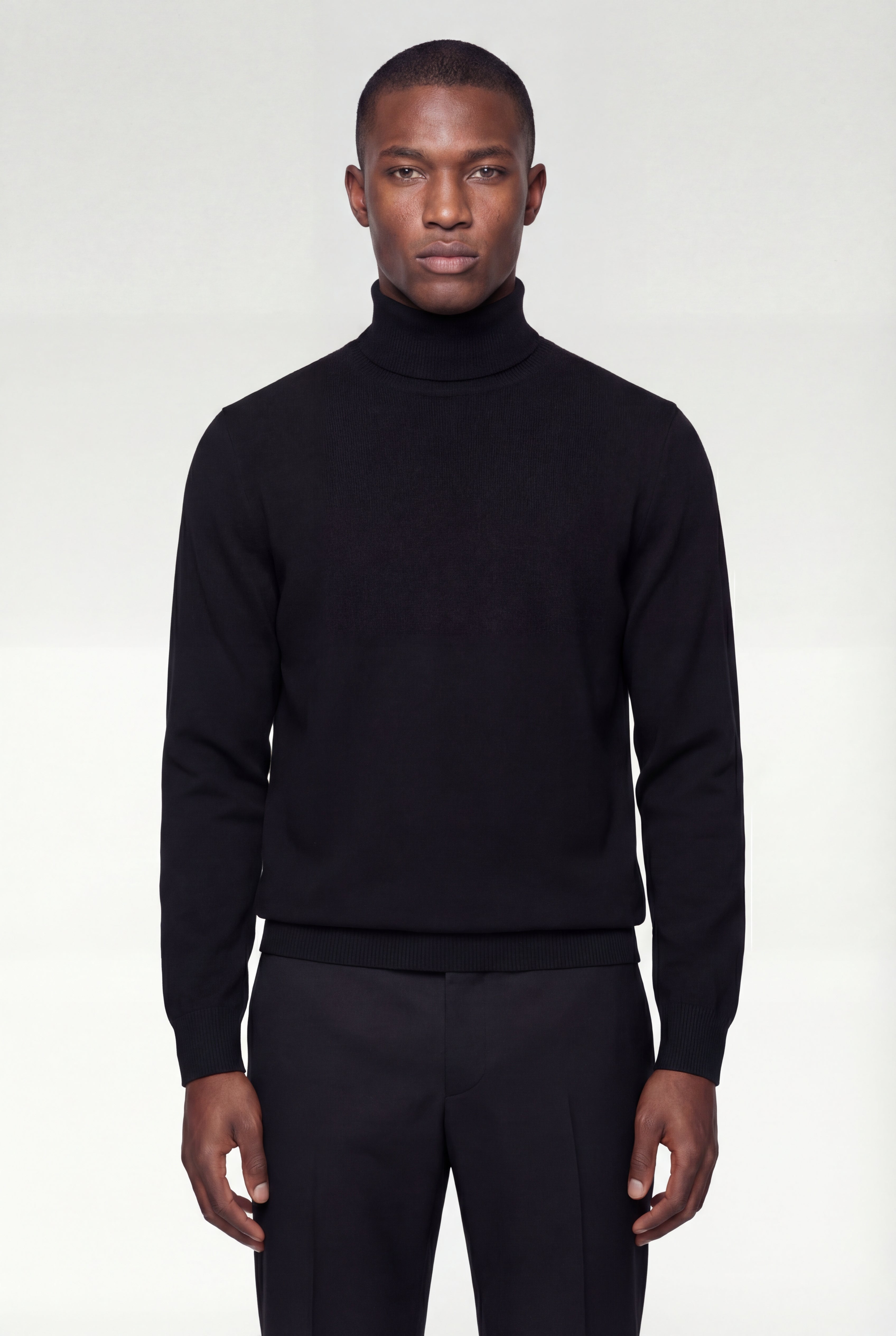ELVAREN TURTLENECK SWEATER – BLACK