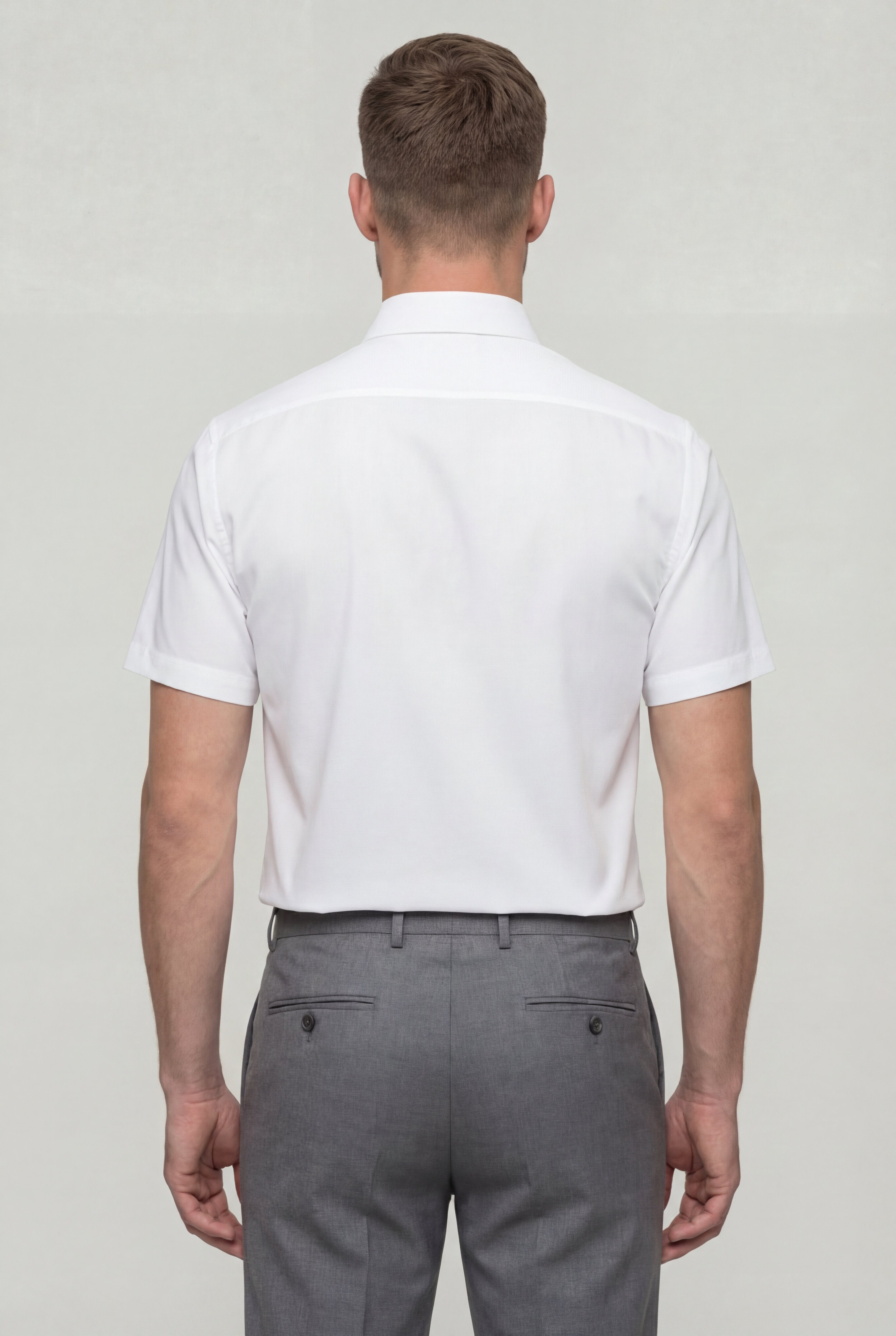 ELVARO ANTI-WRINKLE SHORT SLEEVE SHIRT – WHITE