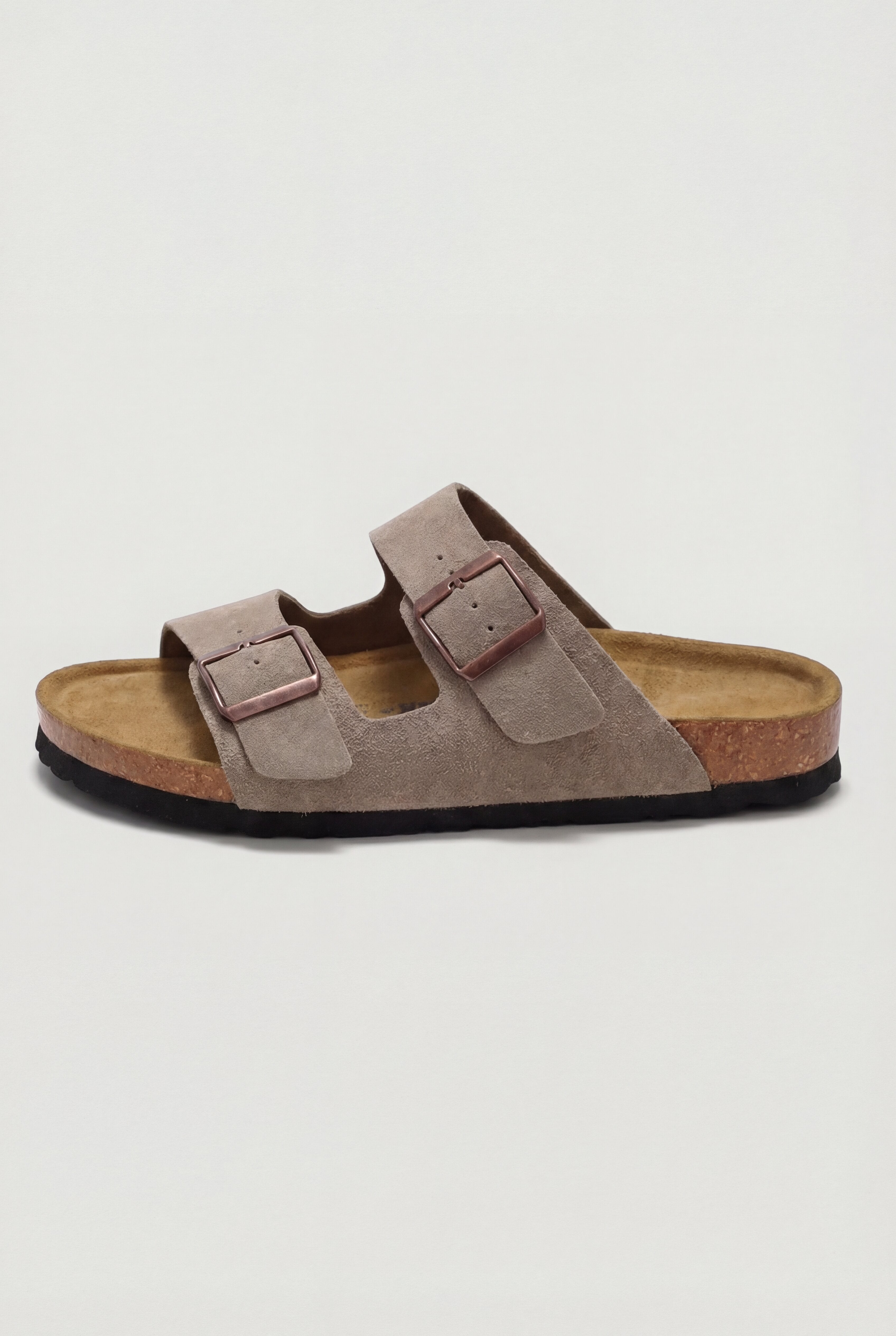 IRVON DOUBLE BUCKLE SUEDE SANDALS – ARMY