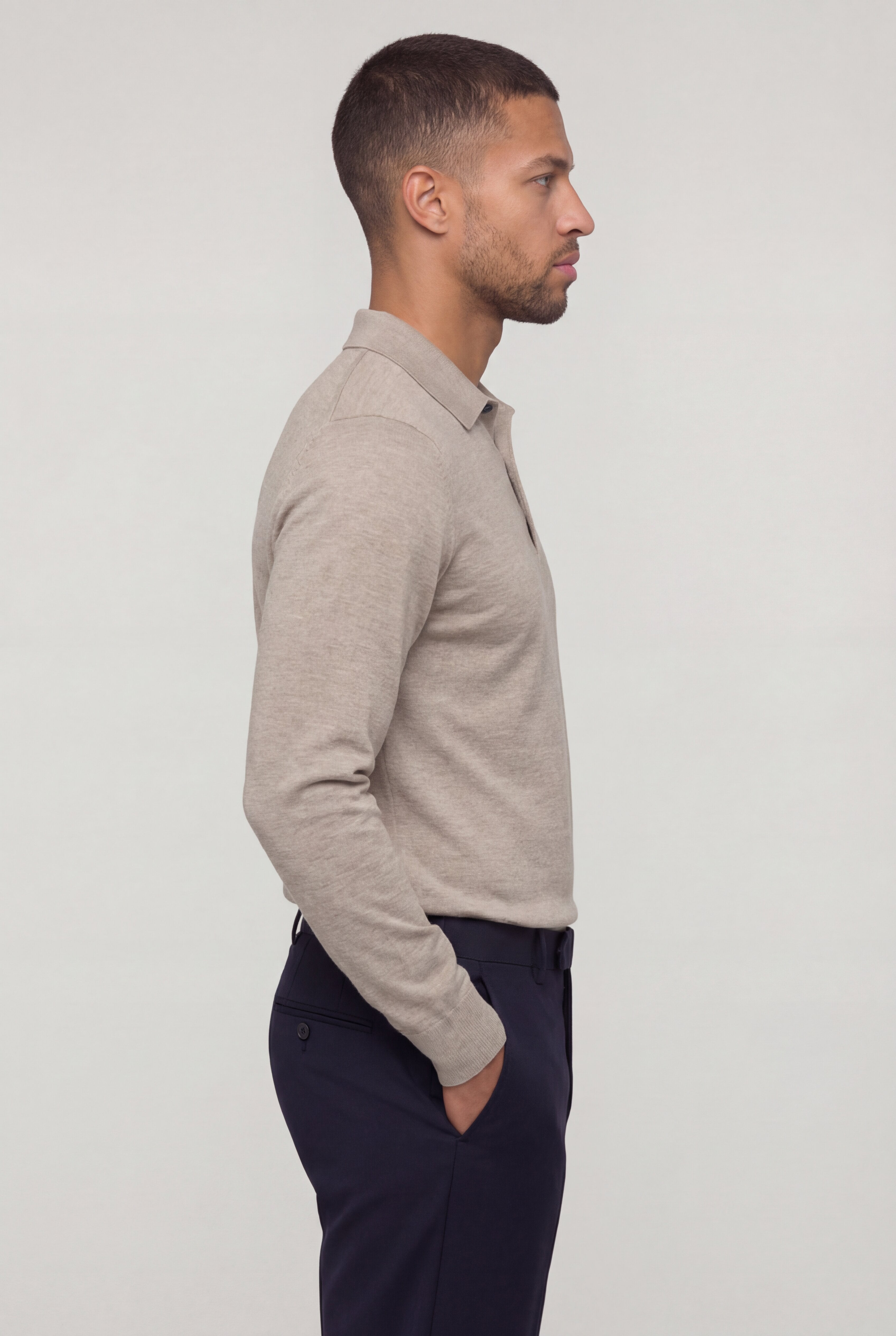 KARVEN KNIT PULLOVER – BEIGE