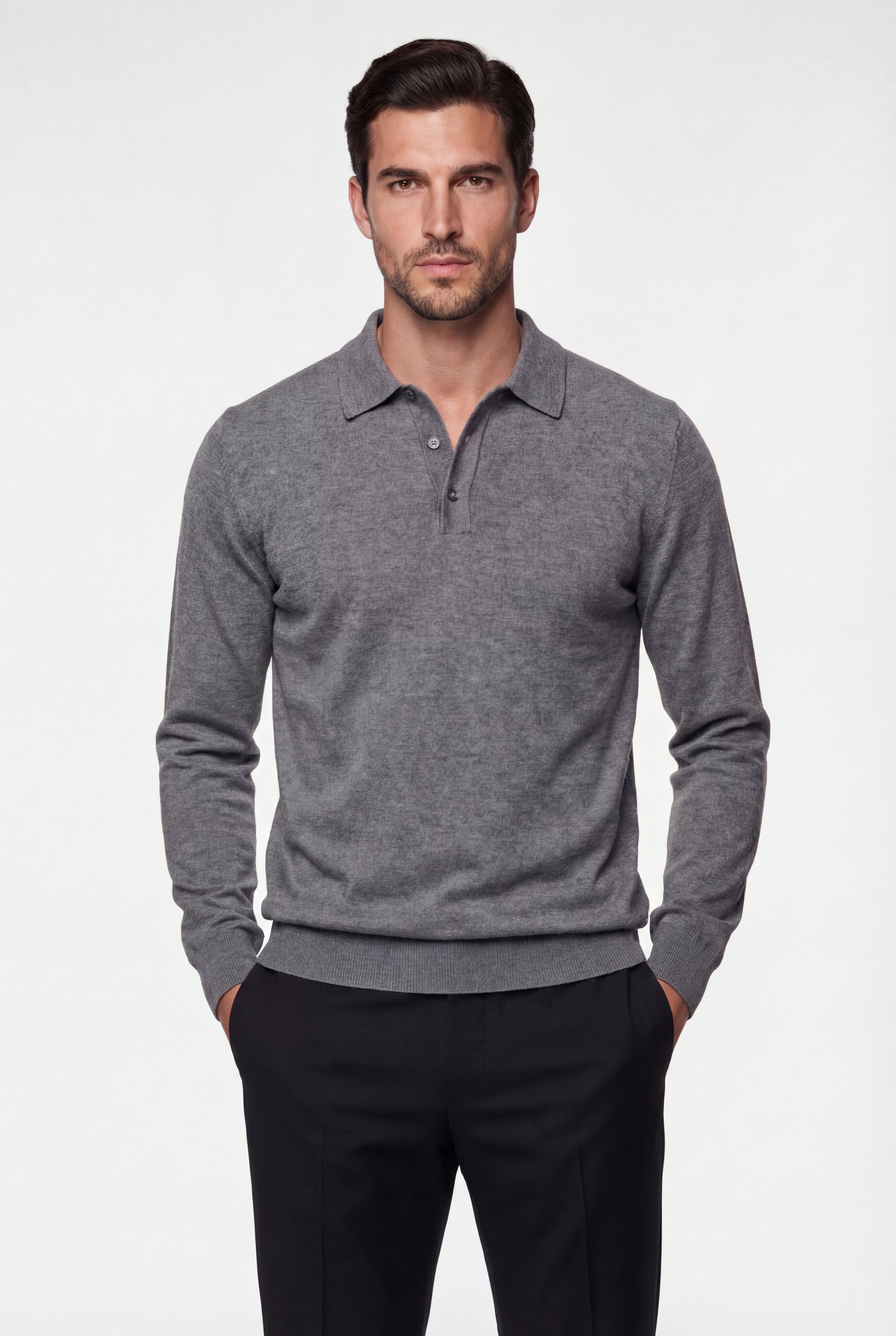 KARVEN KNIT PULLOVER – GRAY