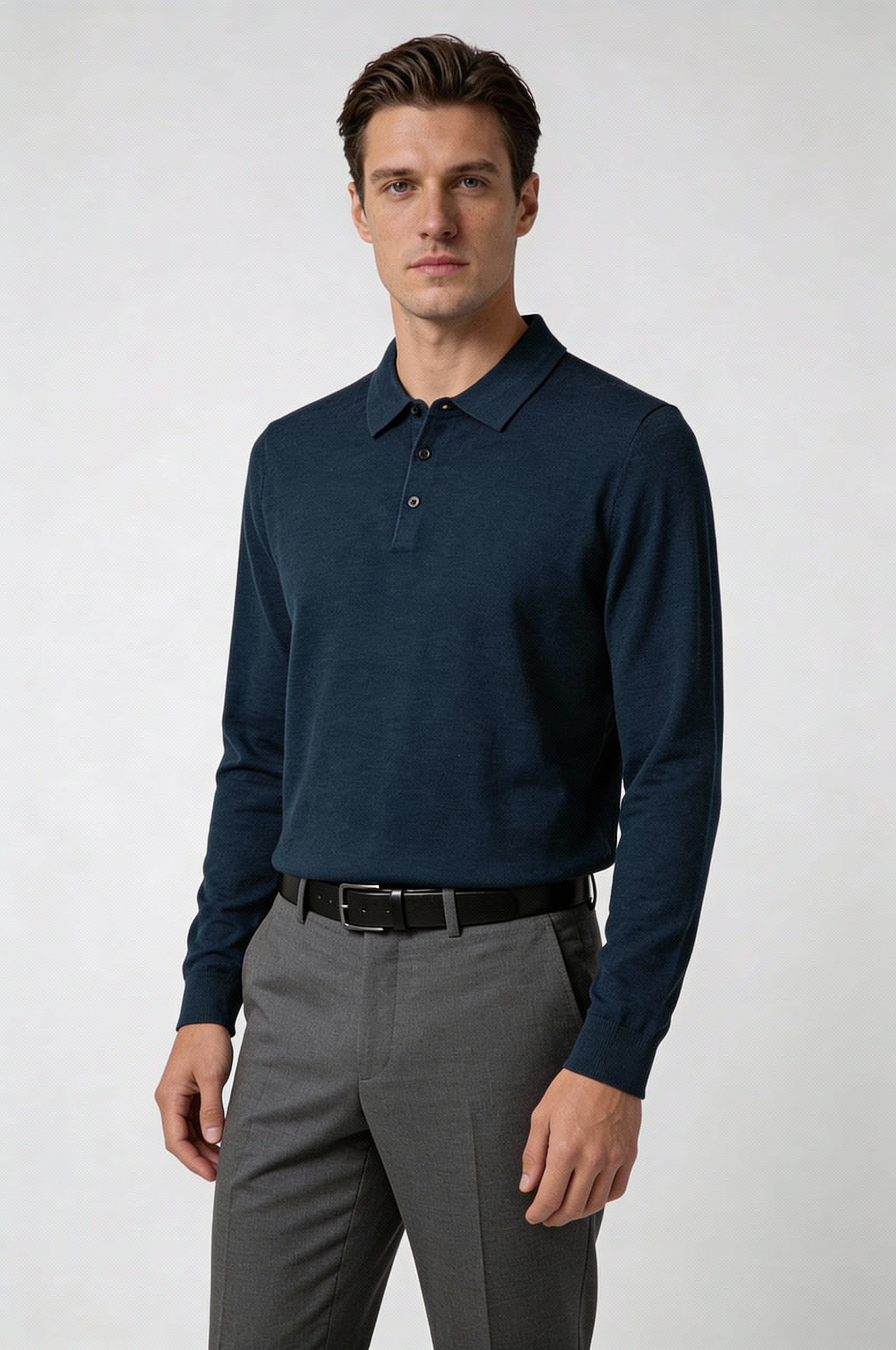 KARVEN KNIT PULLOVER – NAVY