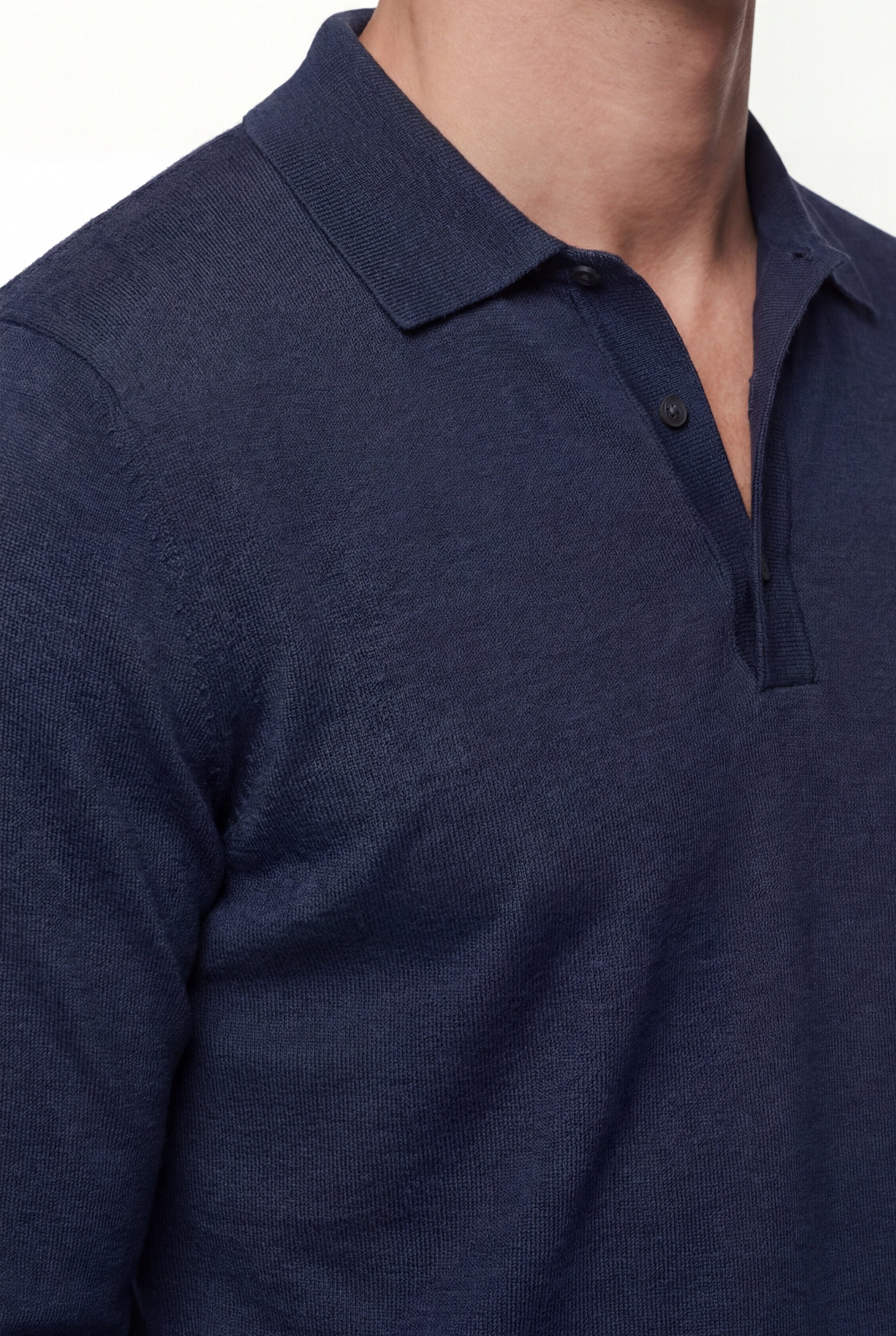 KARVEN KNIT PULLOVER – NAVY