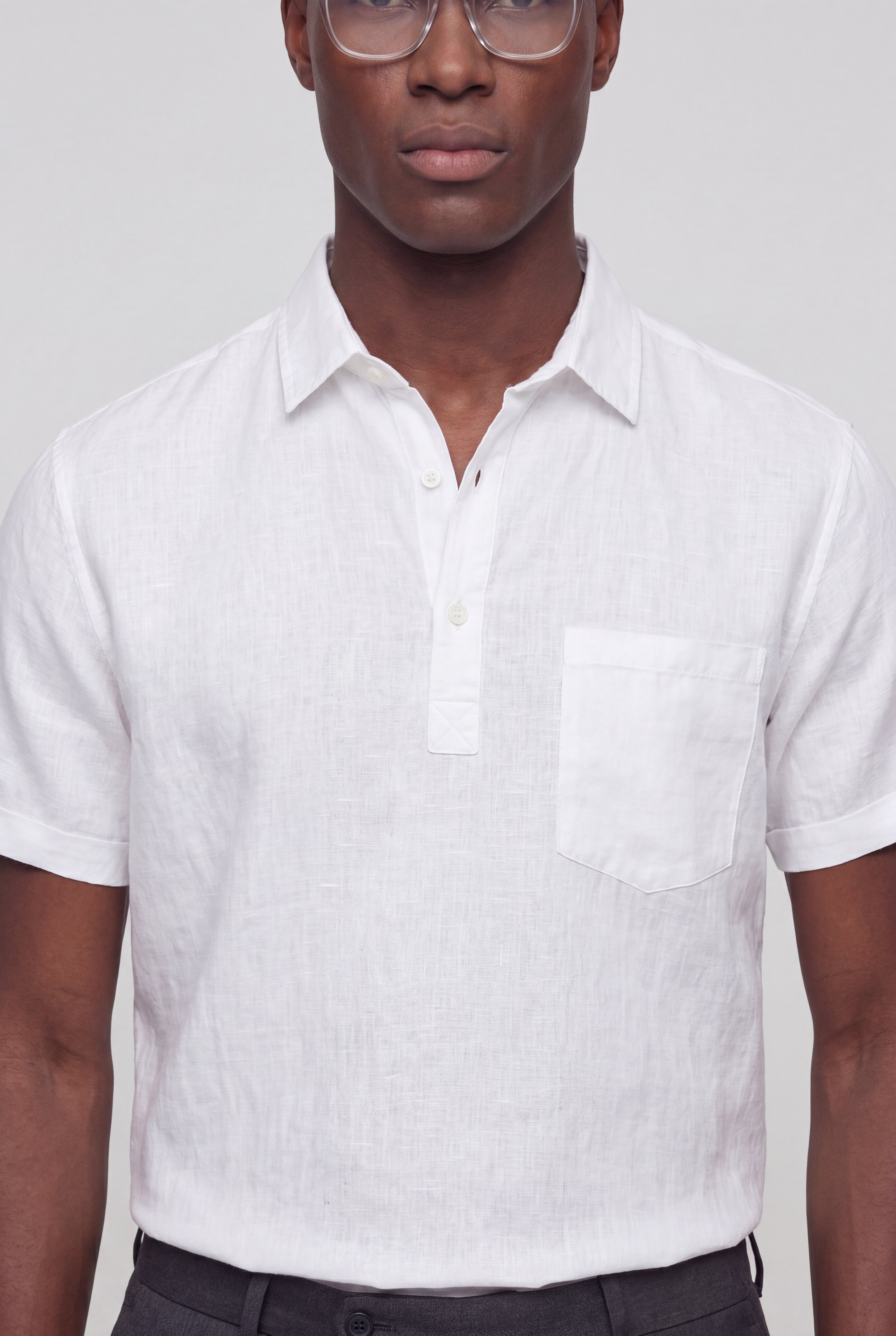 KRYNDEL LINEN SHIRT – WHITE