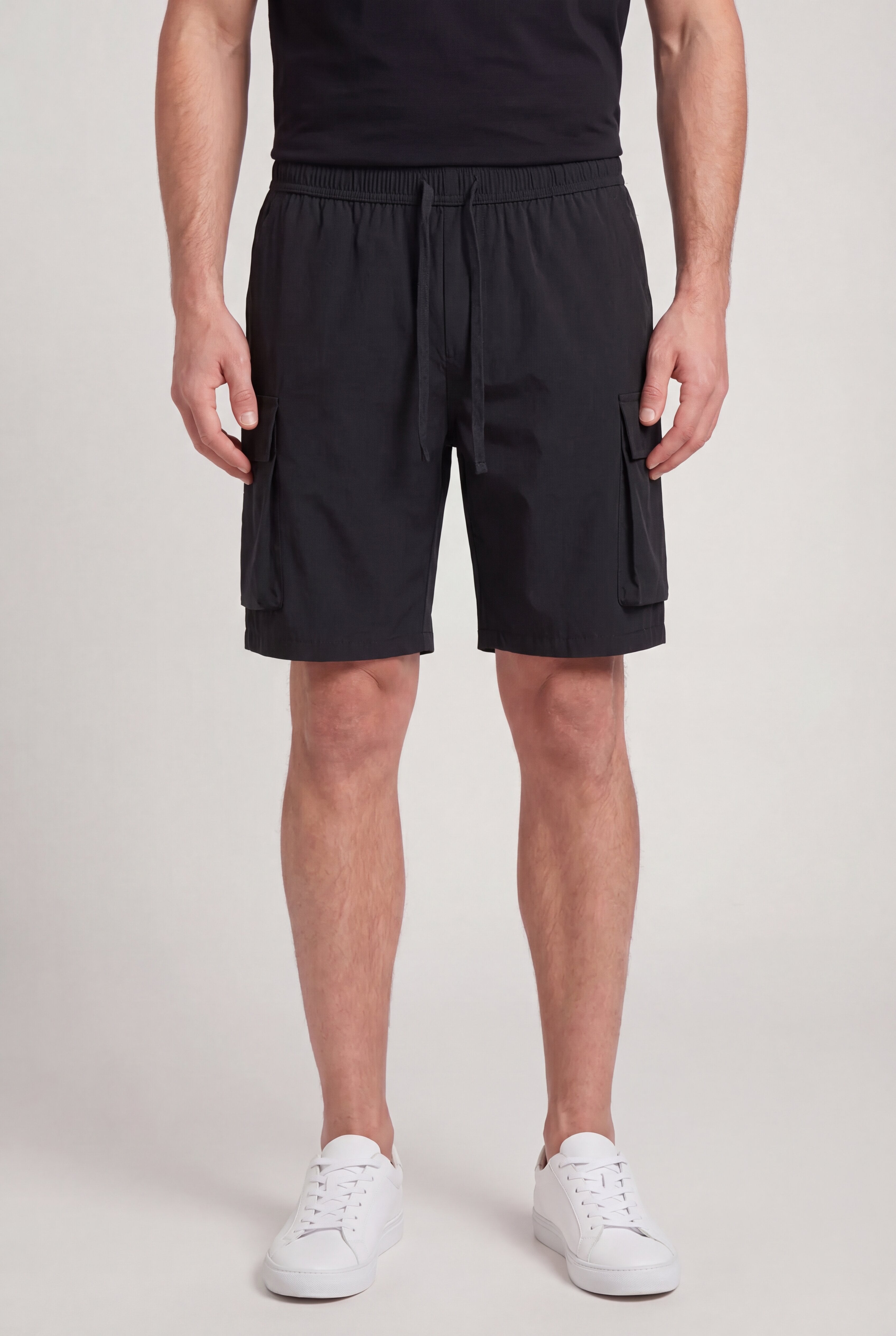 KYNTRAX CARGO SHORTS – BLACK