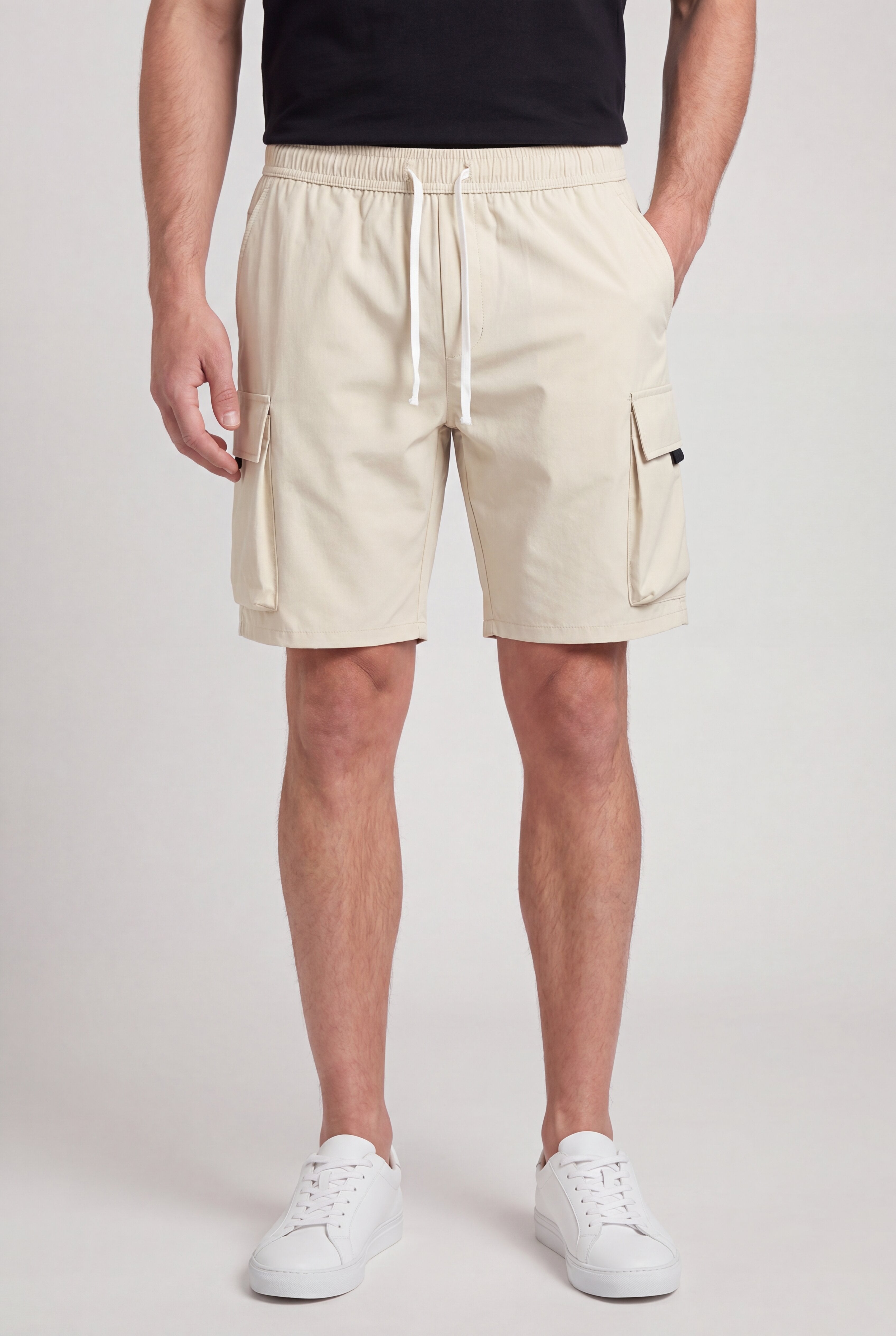 KYNTRAX CARGO SHORTS – KHAKI