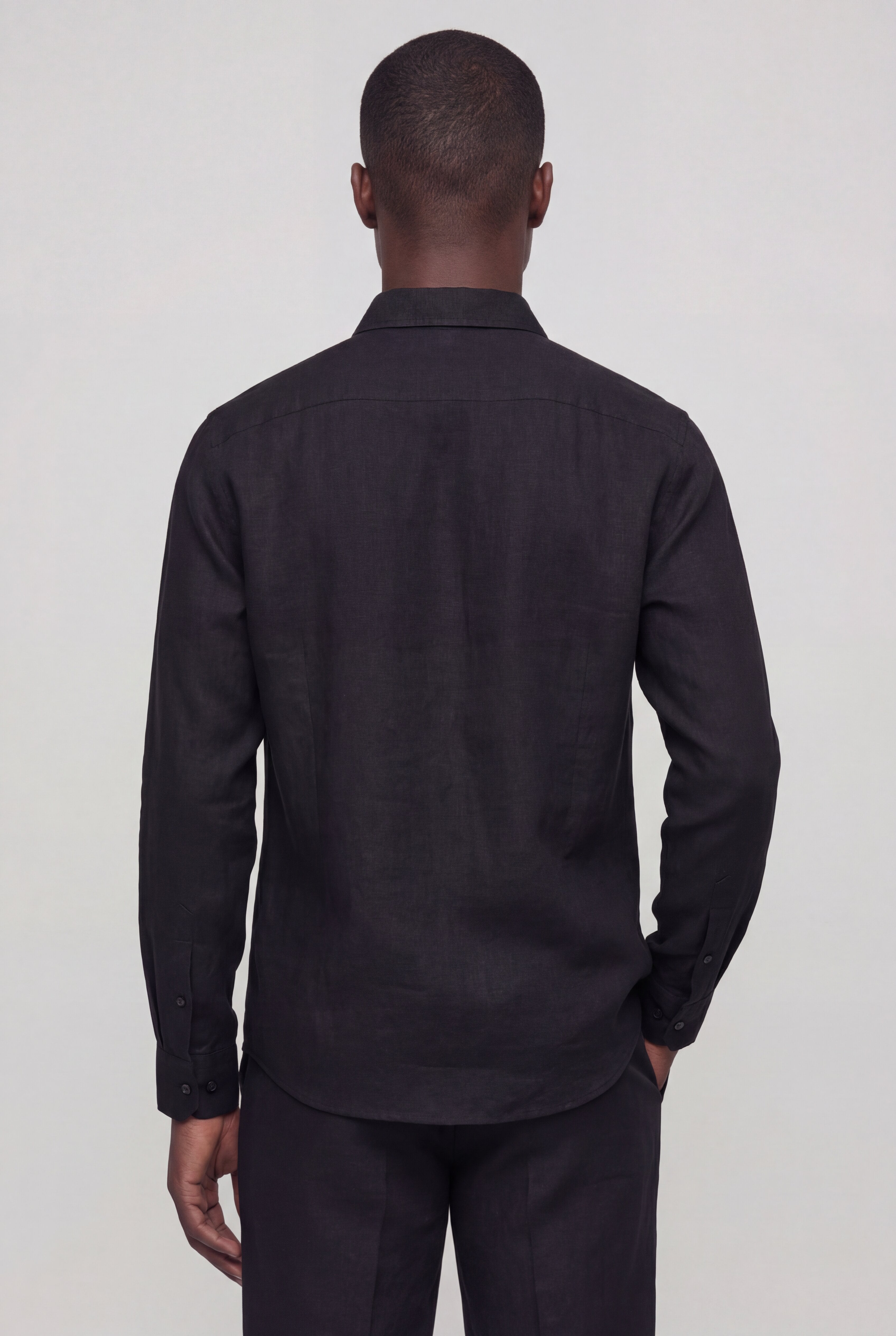 LENTARO LINEN COMBO - BLACK