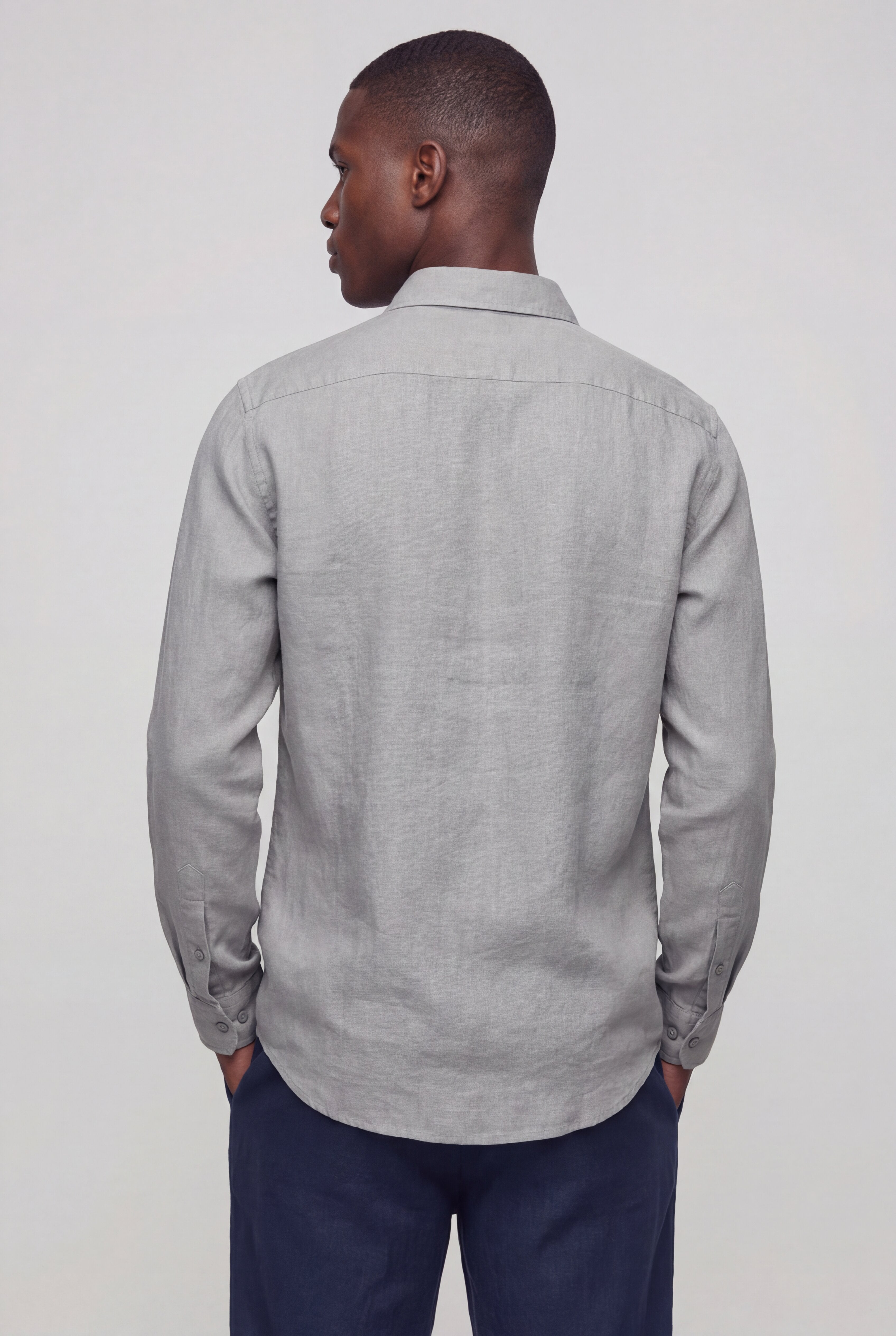 LENTARO LINEN COMBO - GRAY