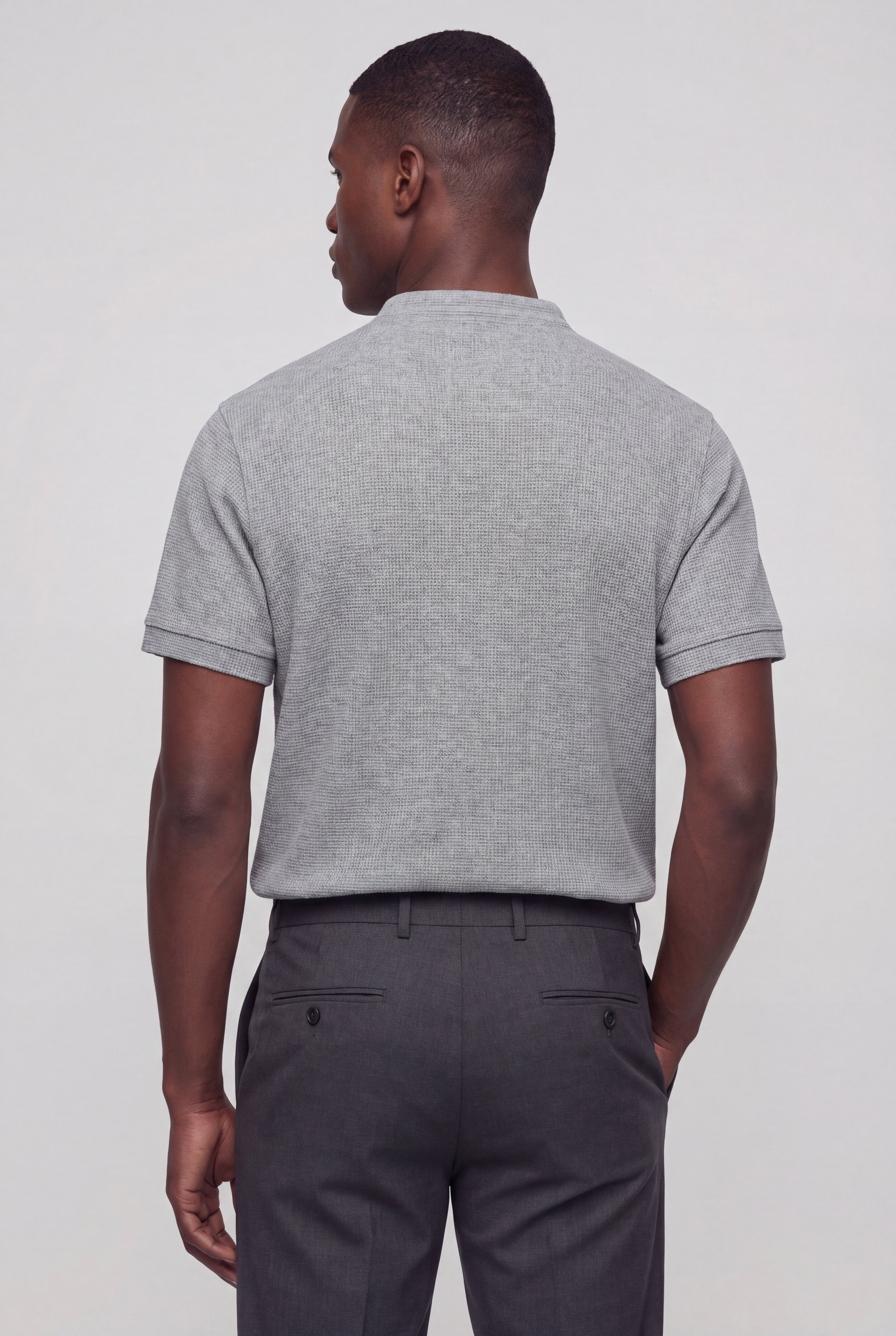 LOMZ HENLEY TEE – GRAY
