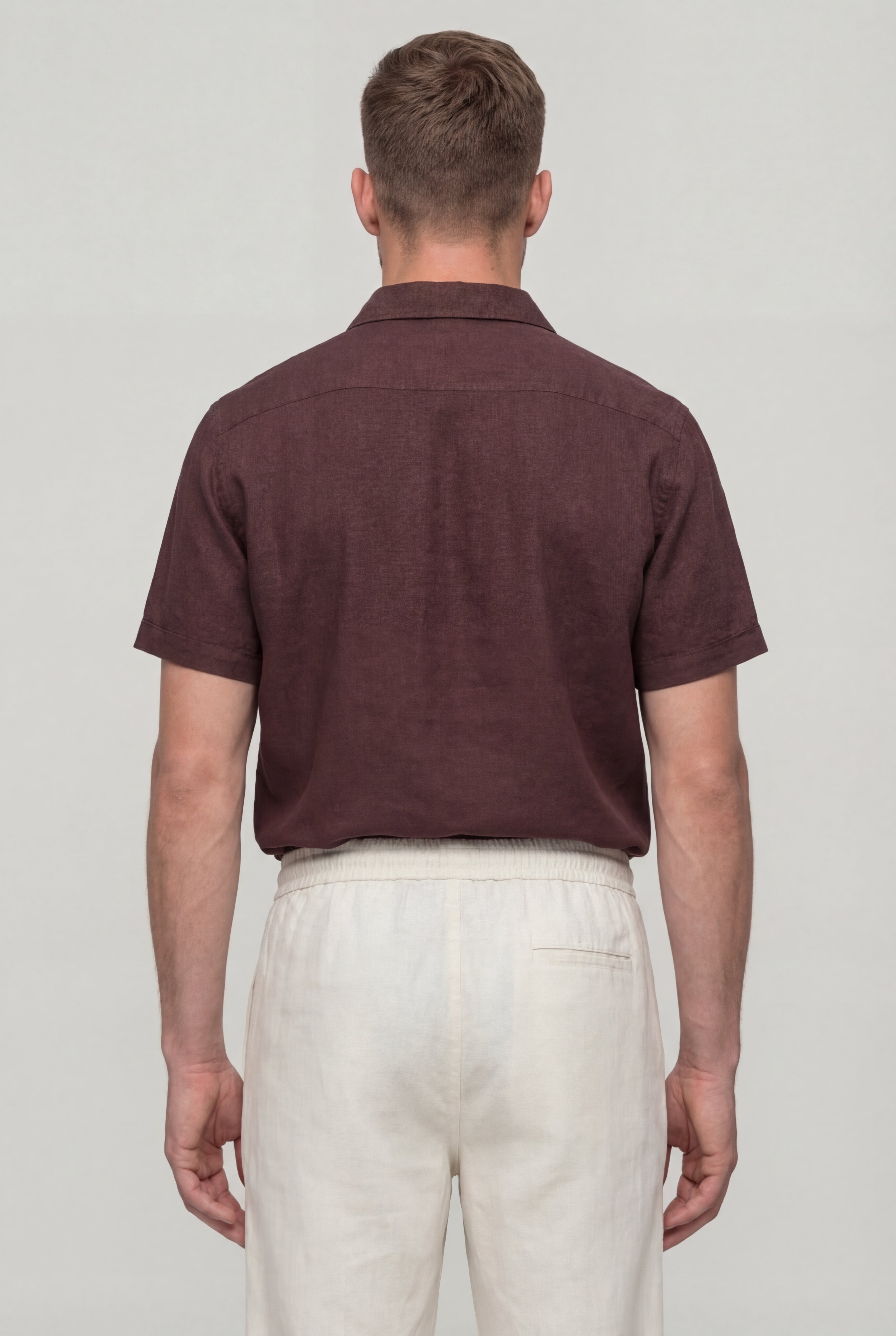 LORVANO SUMMER SHIRT SET – BROWN