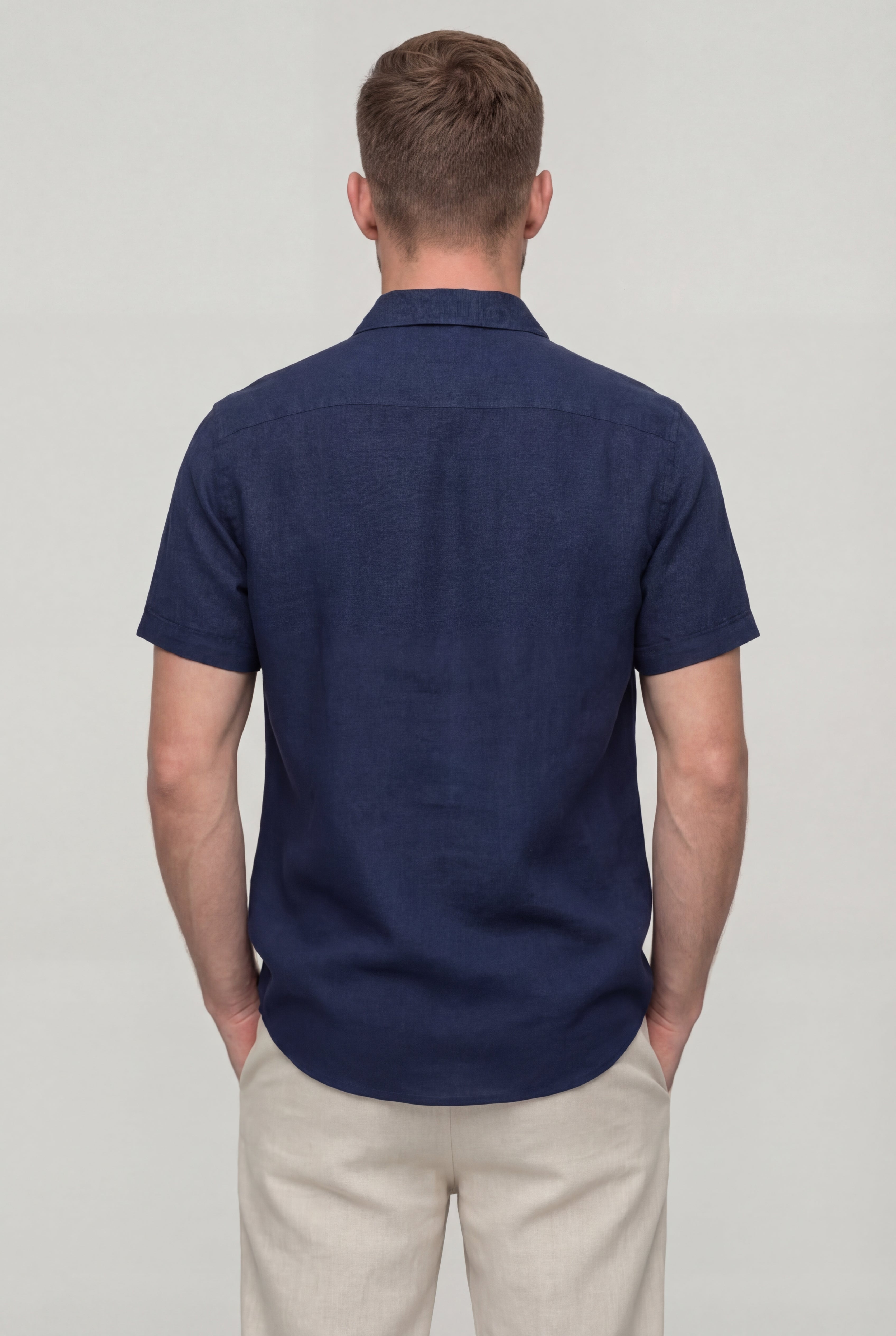 LORVANO SUMMER SHIRT SET – NAVY