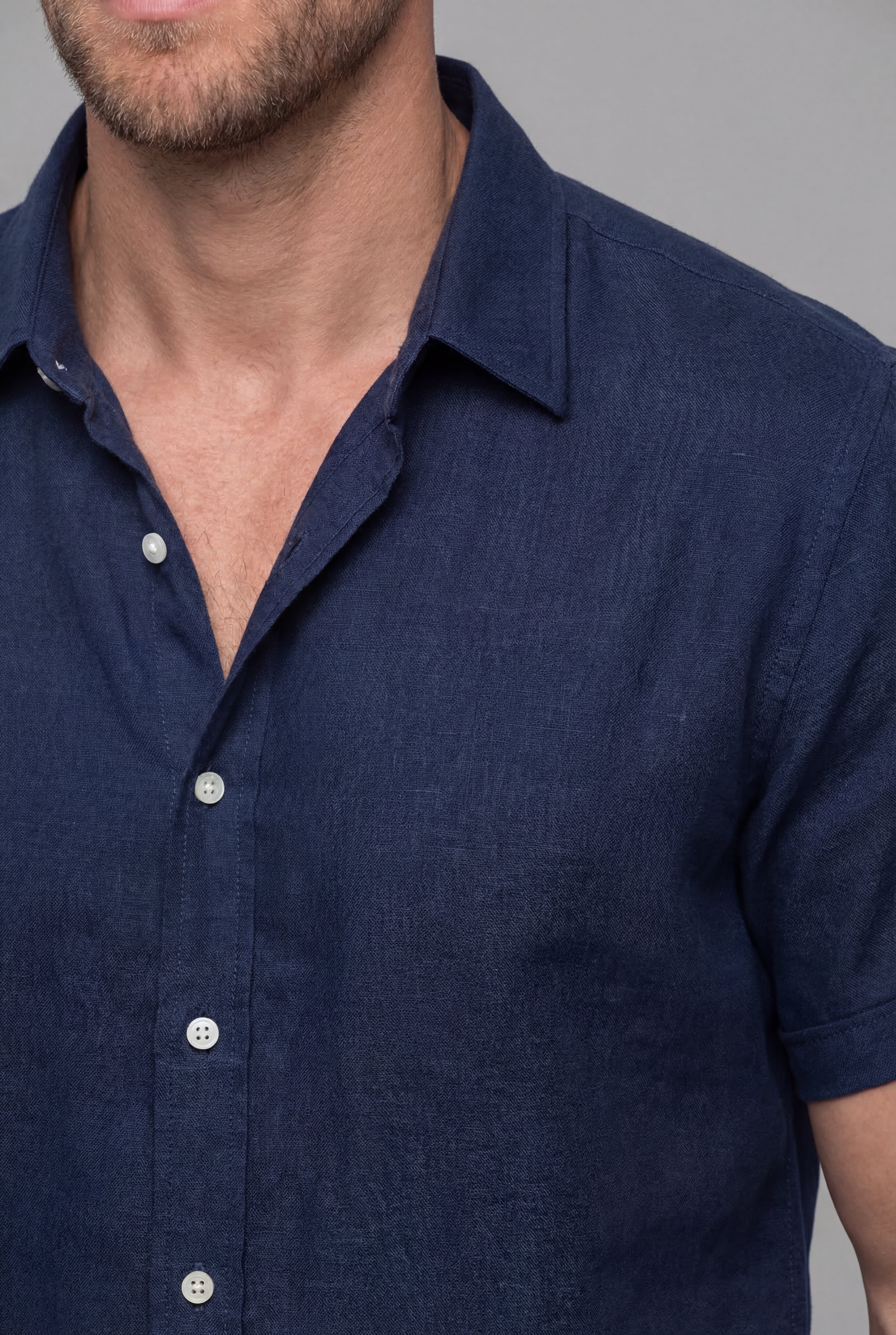 LORVANO SUMMER SHIRT SET – NAVY