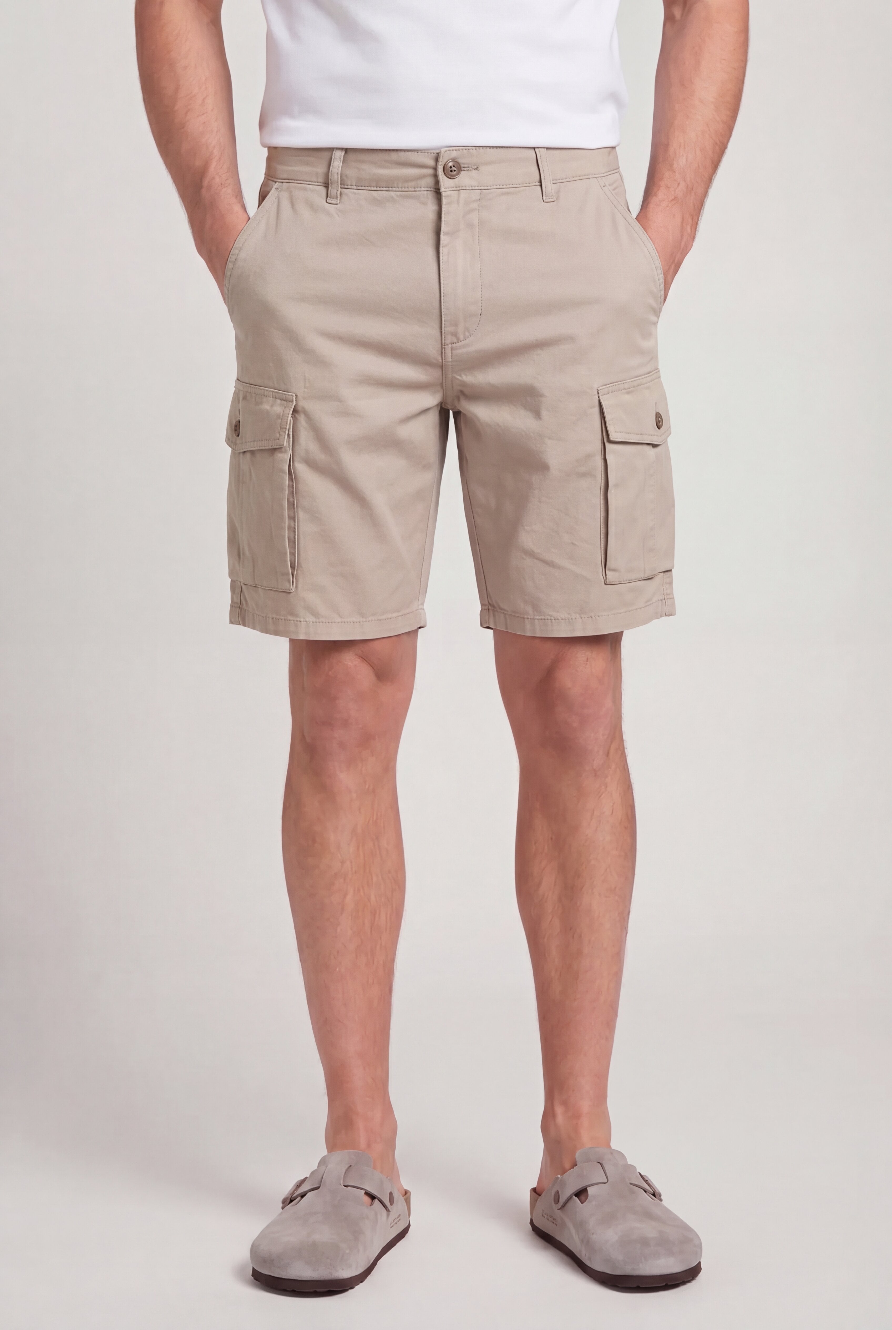 LYVANO CARGO SHORTS – KHAKI