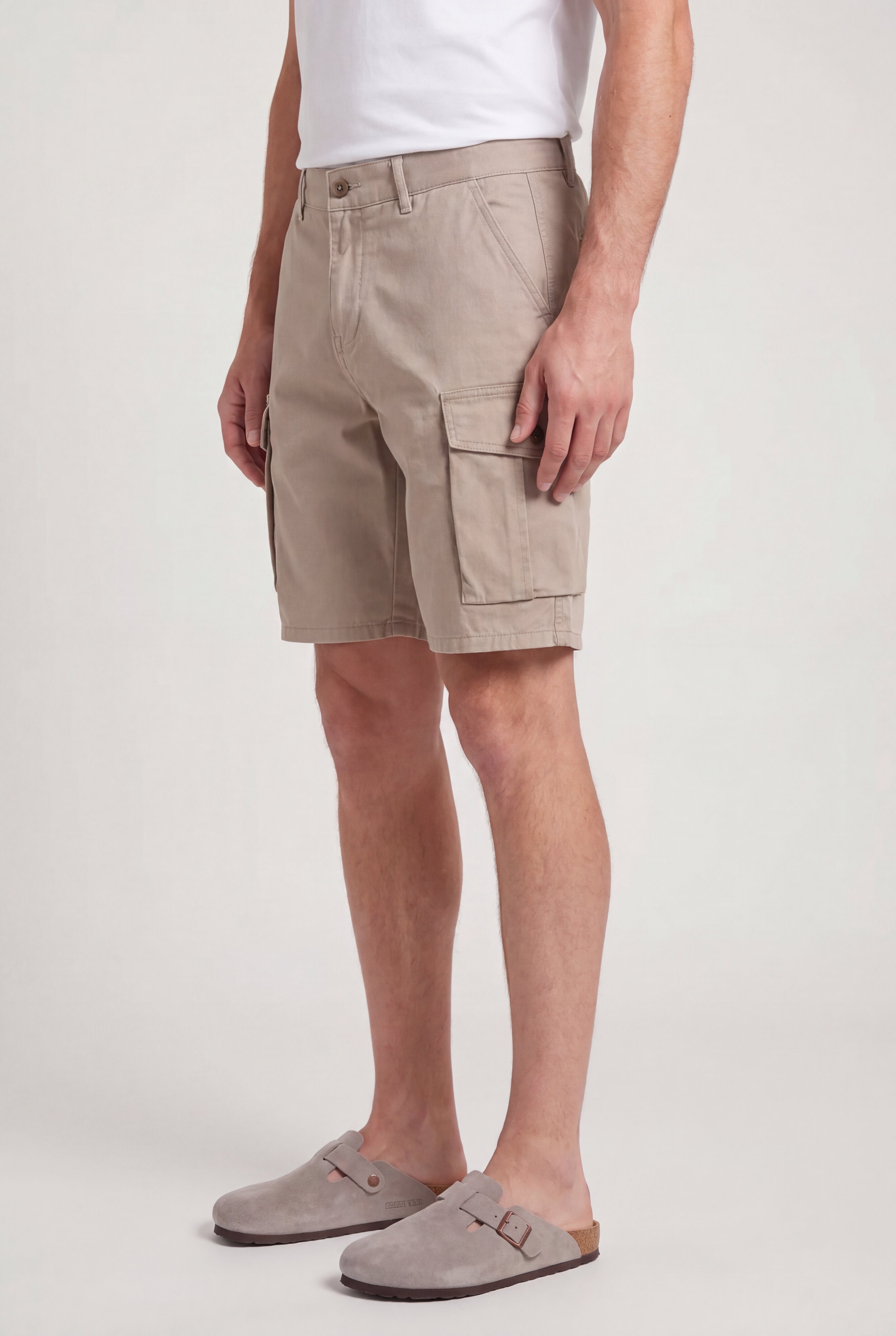 LYVANO CARGO SHORTS – KHAKI