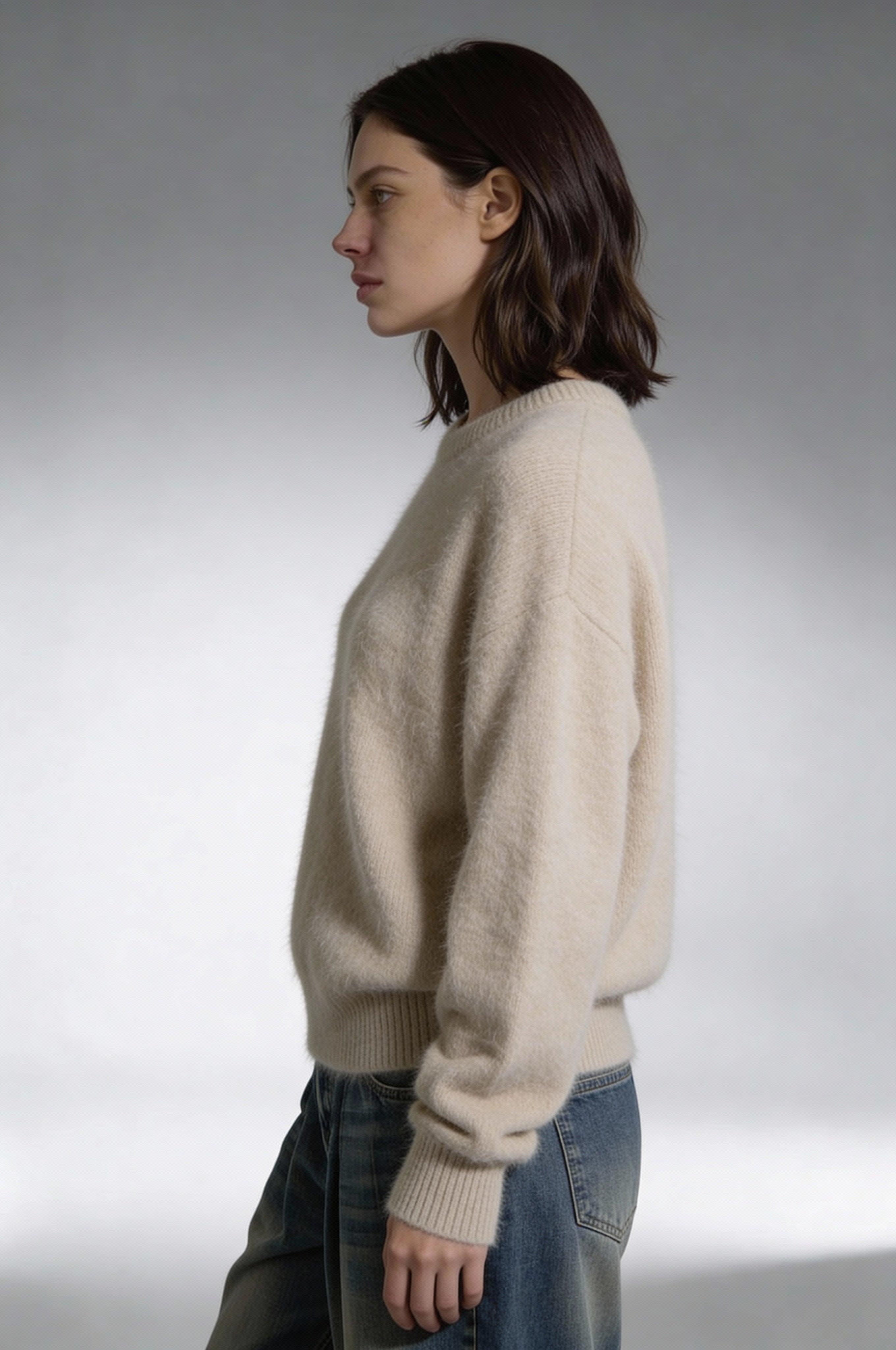 Merinova Wool Sweater – Beige