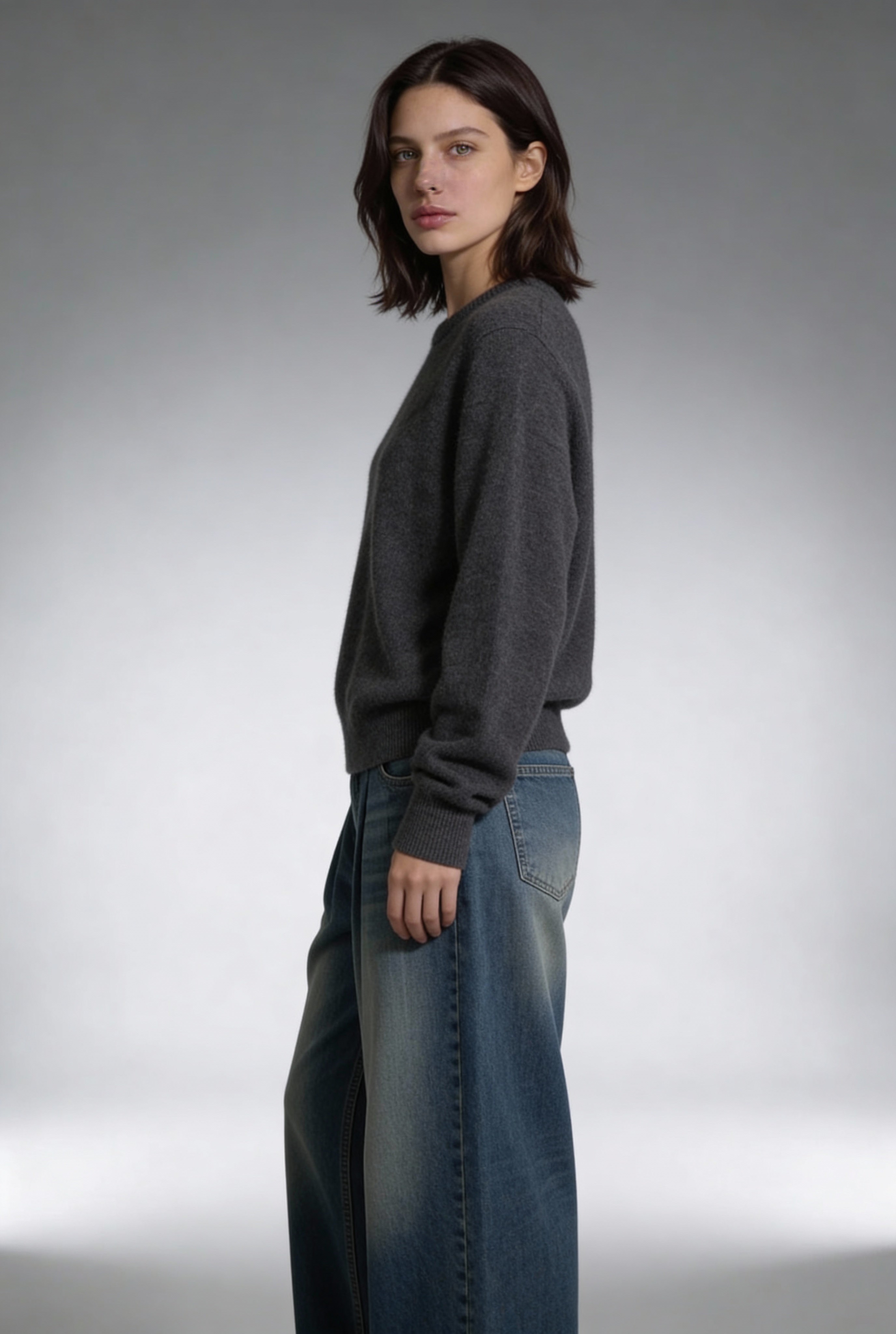 Merinova Wool Sweater – Dark Gray