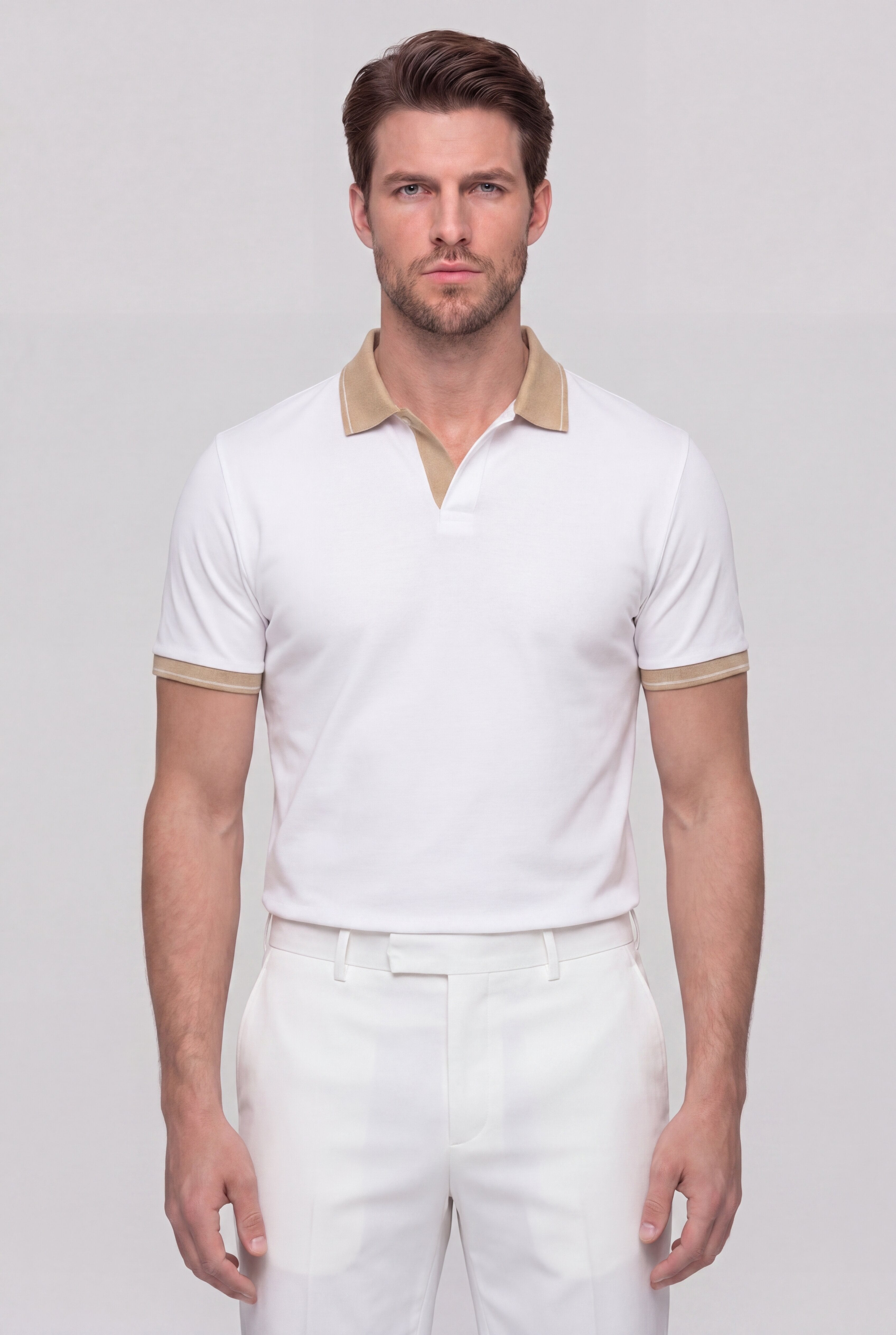 NAVERO POLO SHIRT – WHITE