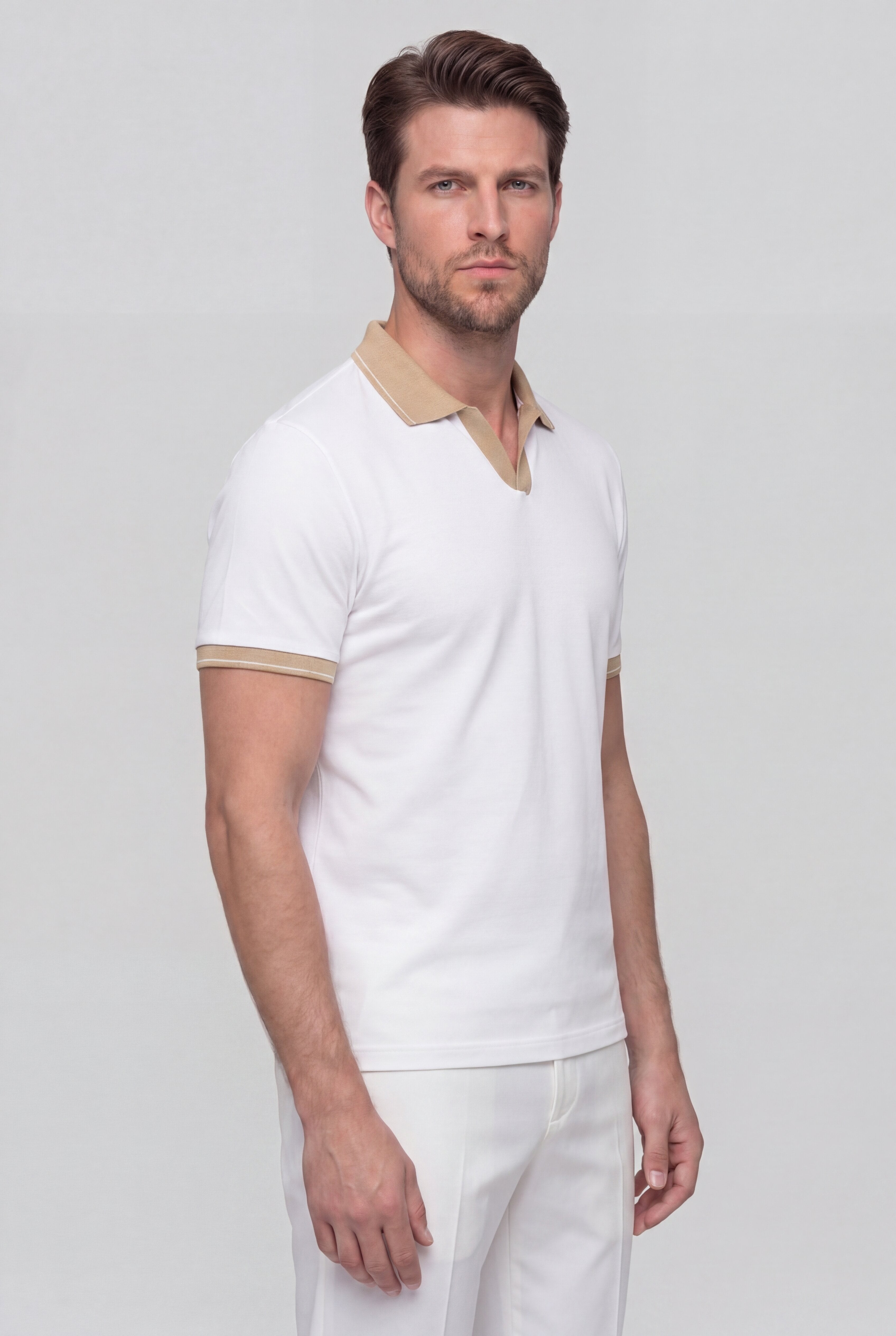 NAVERO POLO SHIRT – WHITE