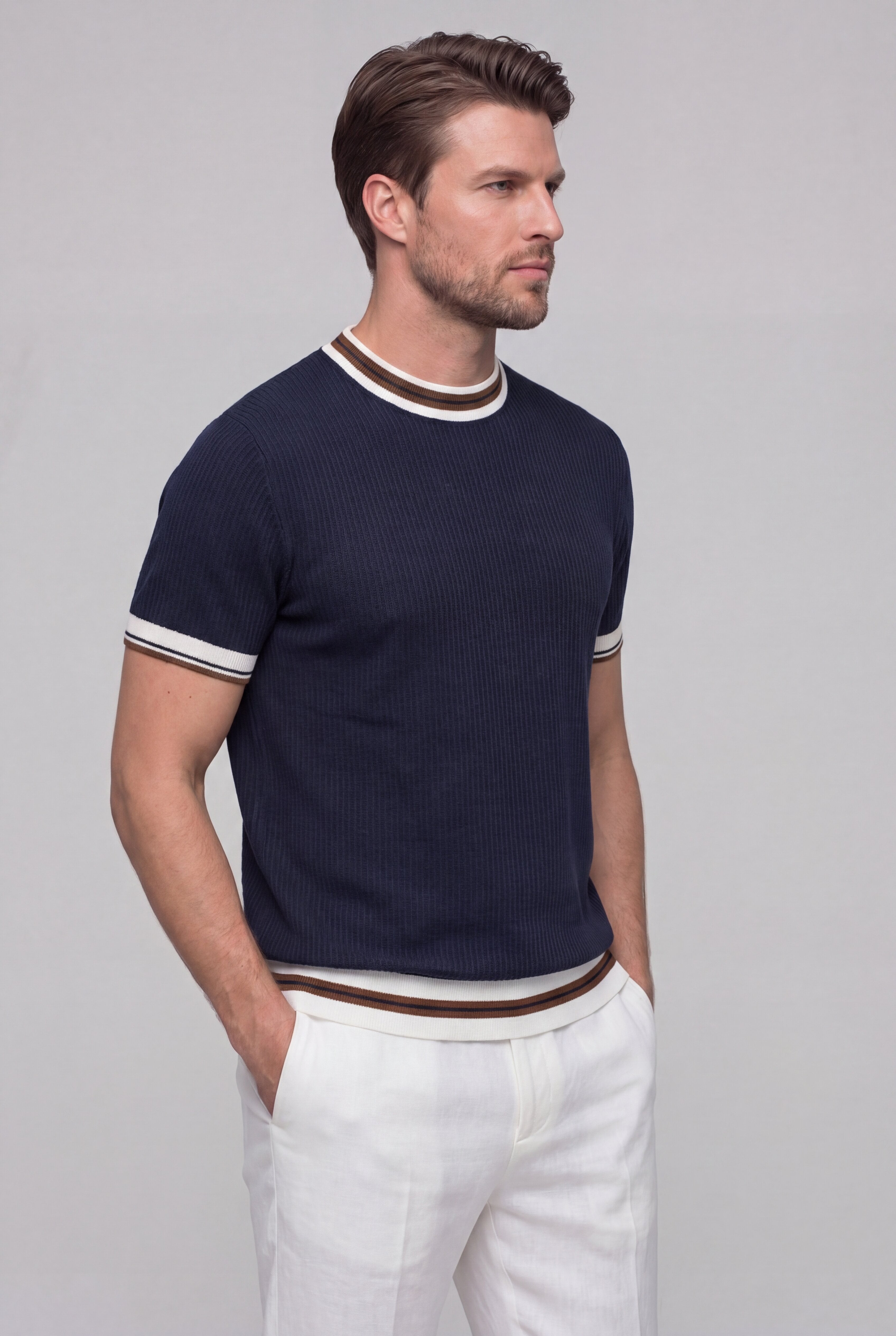 NORX KNIT TEE – BLUE