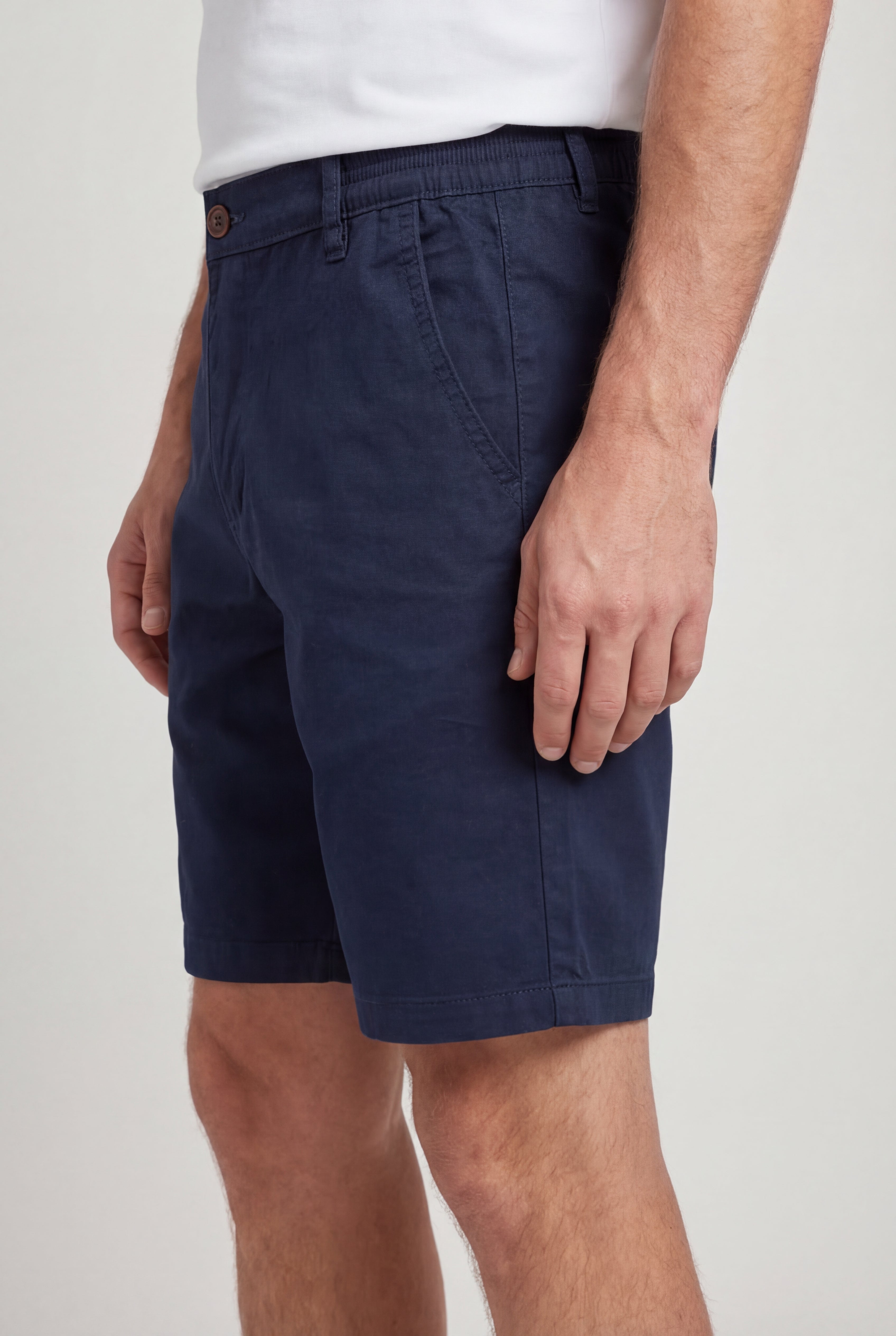 NOVARO COTTON CHINO SHORTS – NAVY