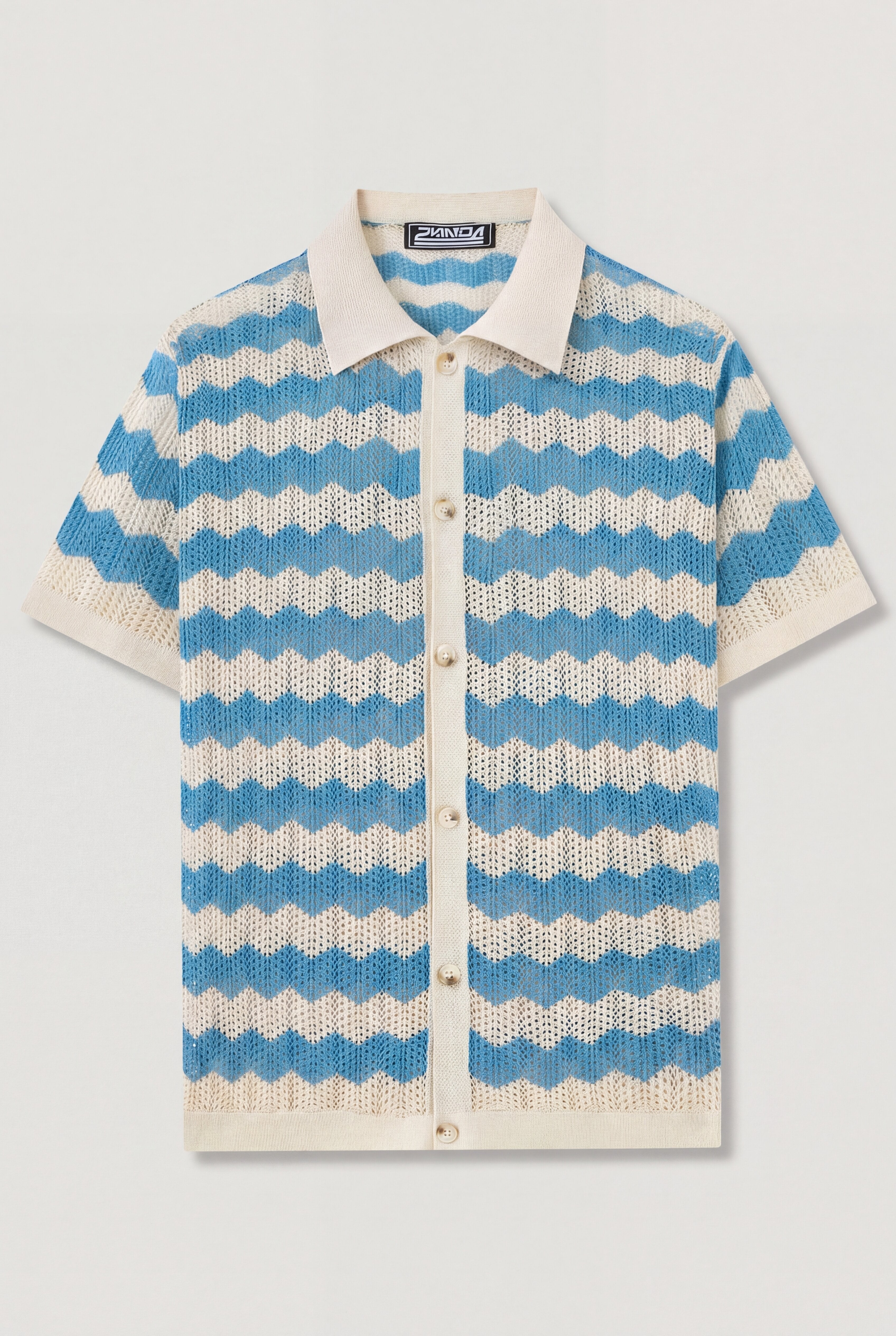 ORLAVEN KNIT POLO SHIRT – BLUE