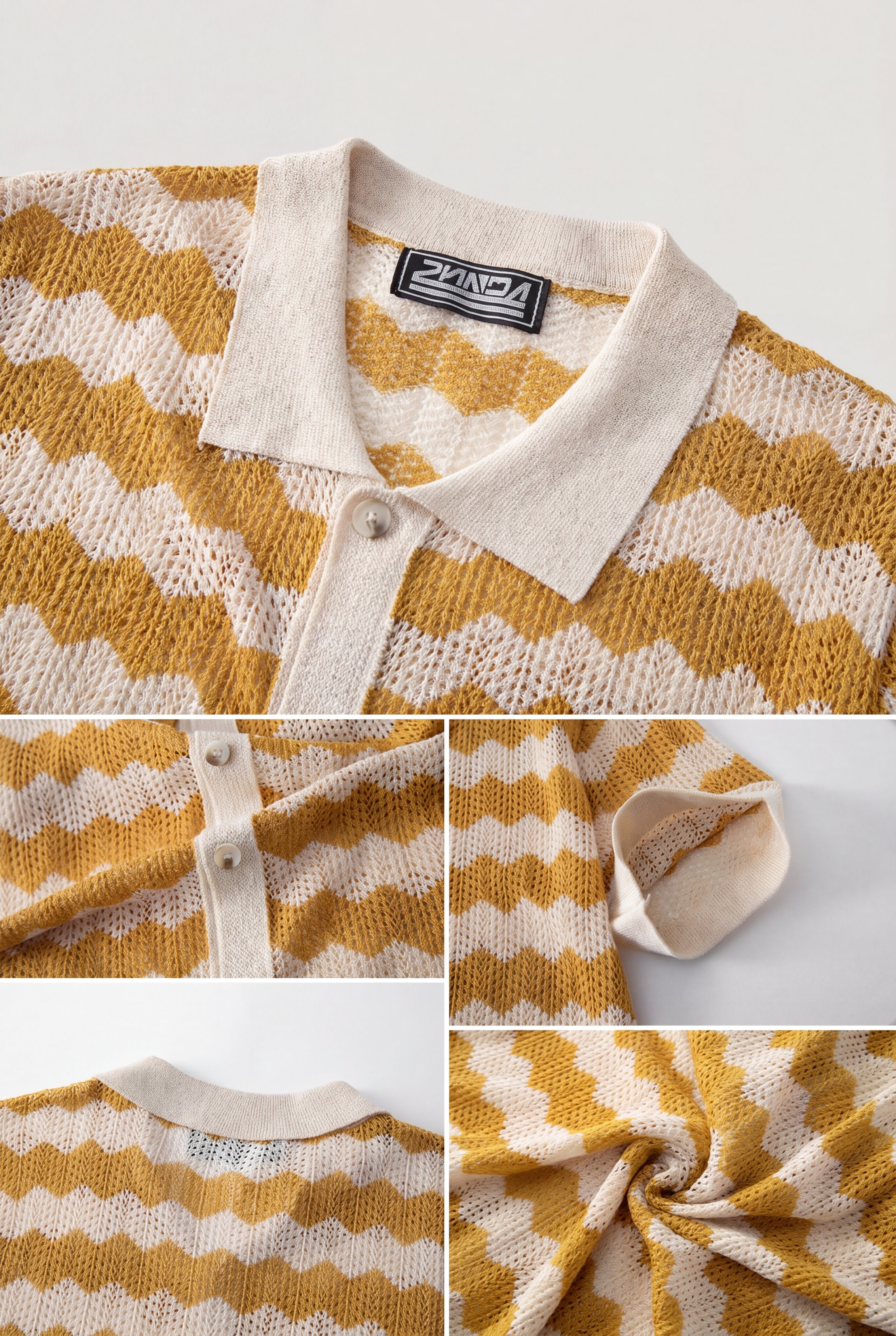 ORLAVEN KNIT POLO SHIRT – YELLOW