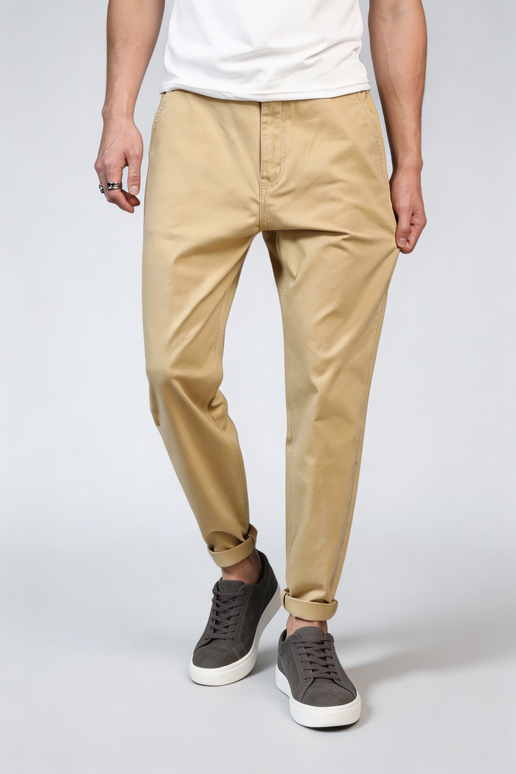 RELVIN HARLAN CASUAL PANTS – BEIGE