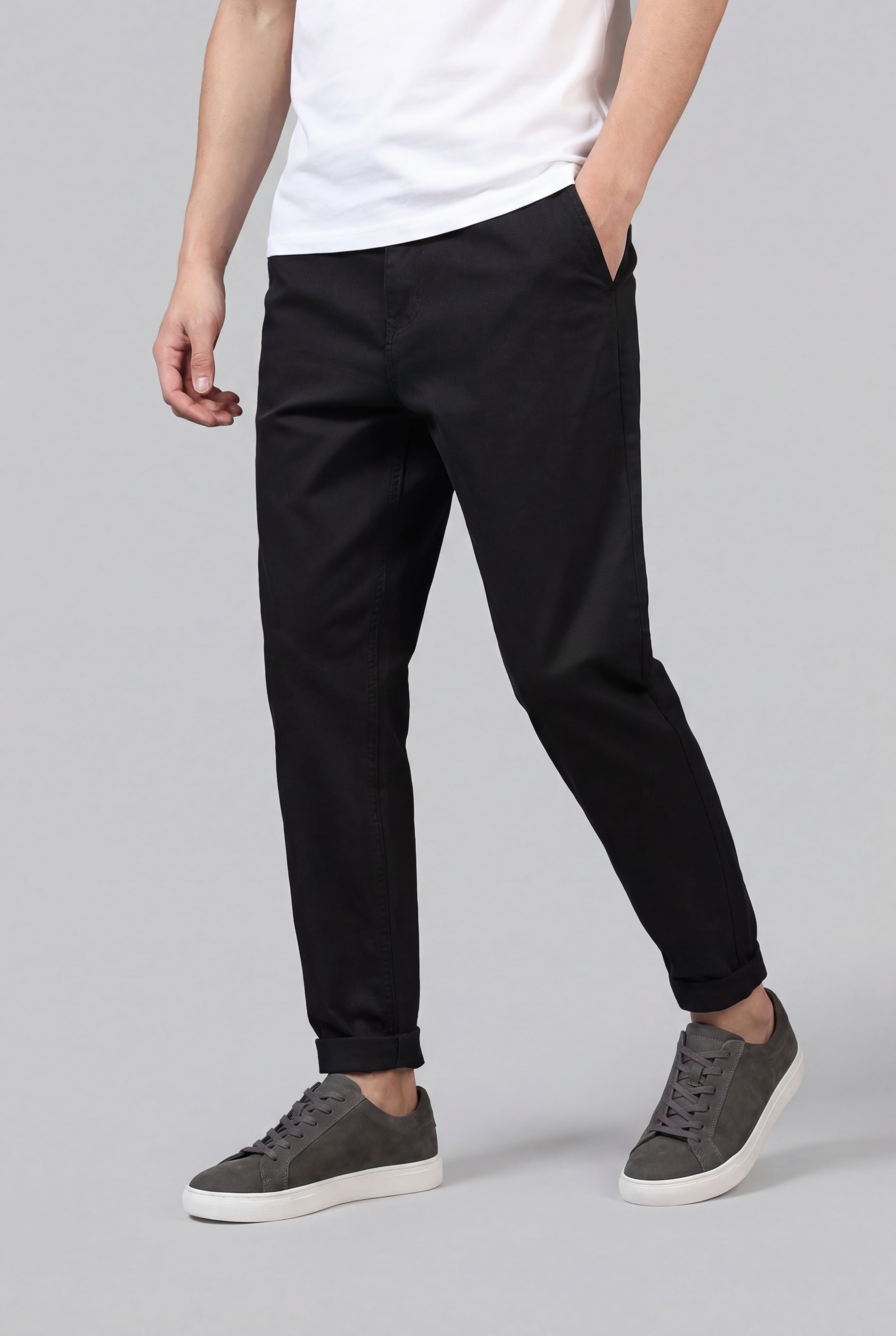 RELVIN HARLAN CASUAL PANTS – BLACK