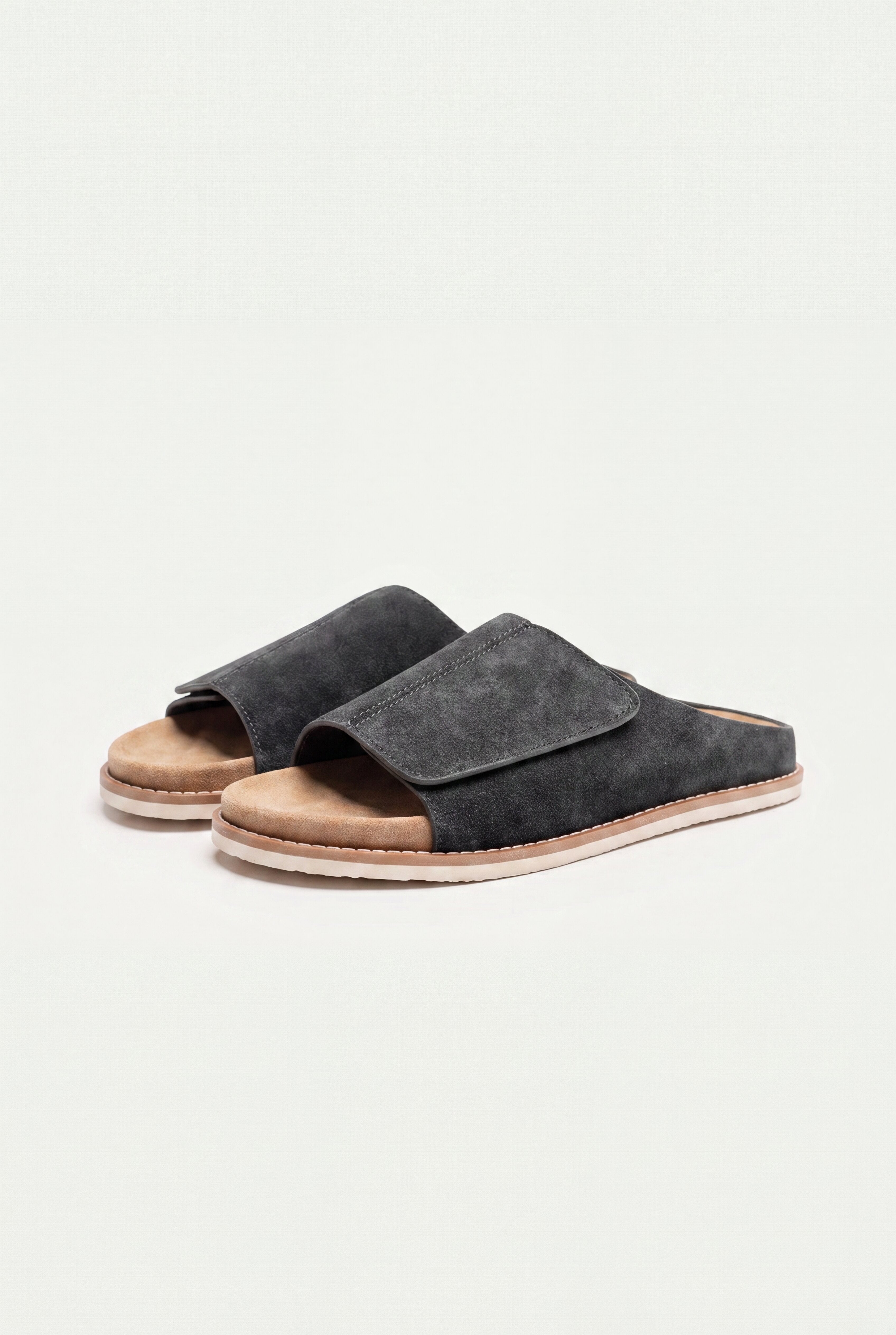 ROVENTO SLIDE SANDALS – BLACK