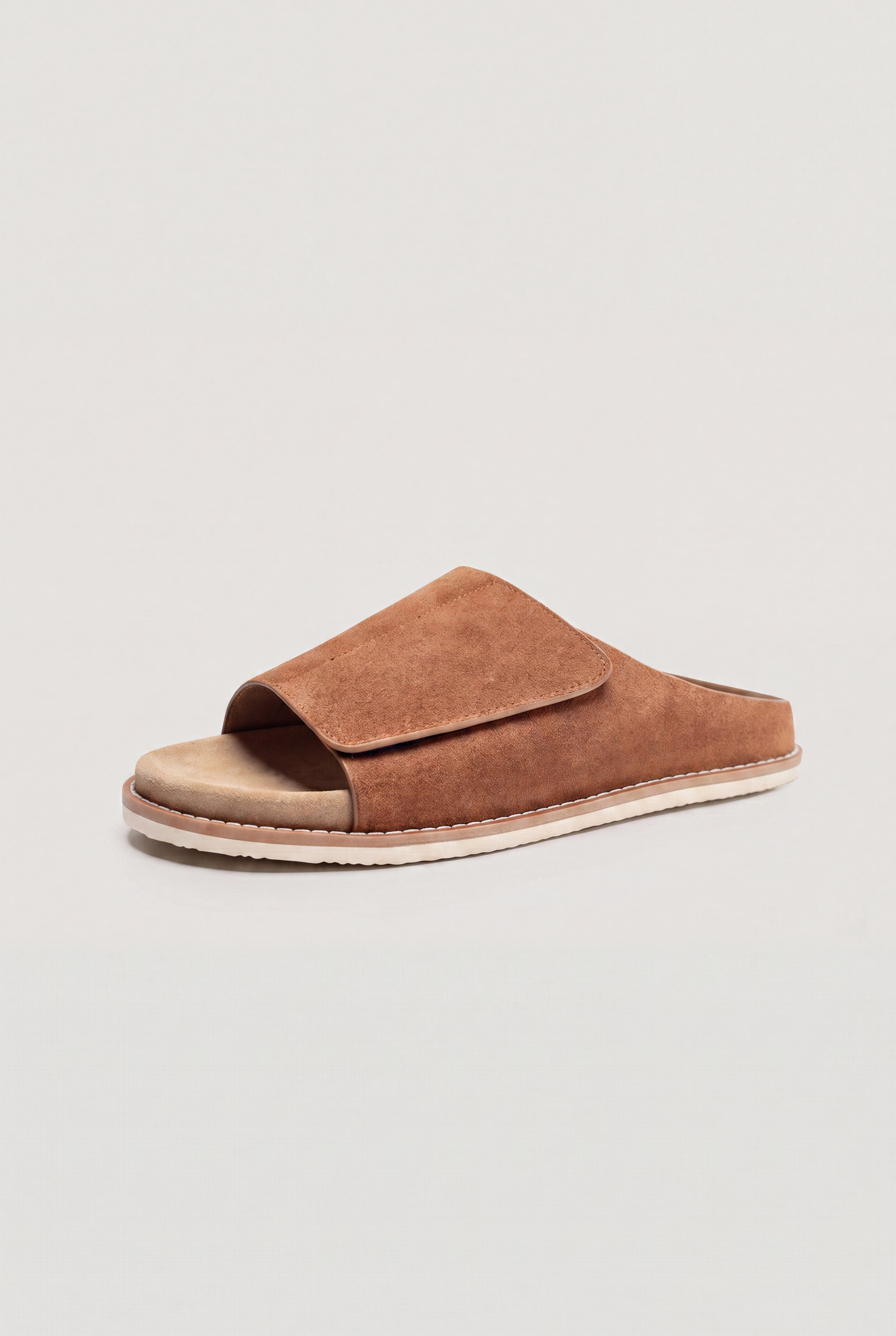 ROVENTO SLIDE SANDALS – BROWN