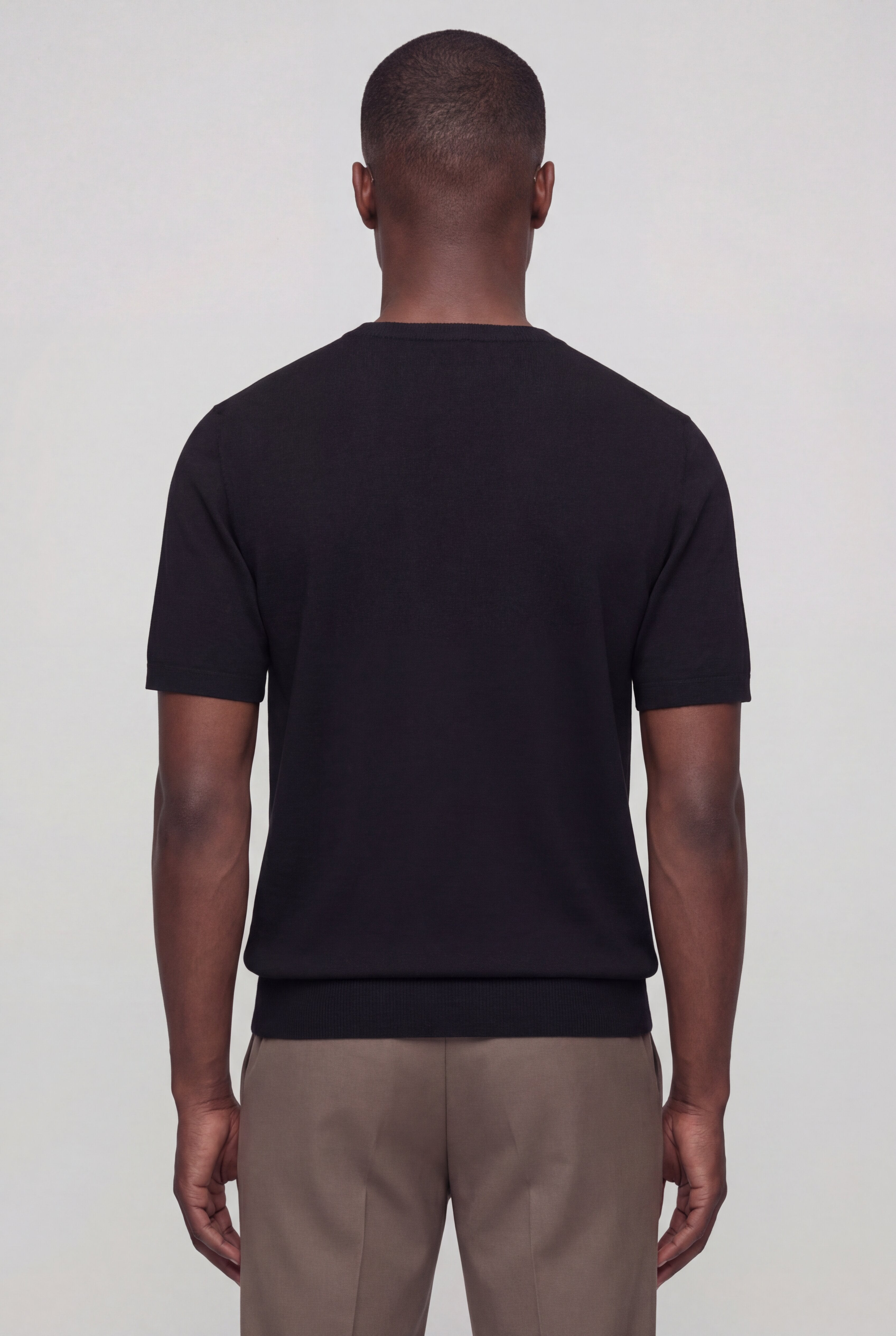 SOLEN KNIT TEE – BLACK