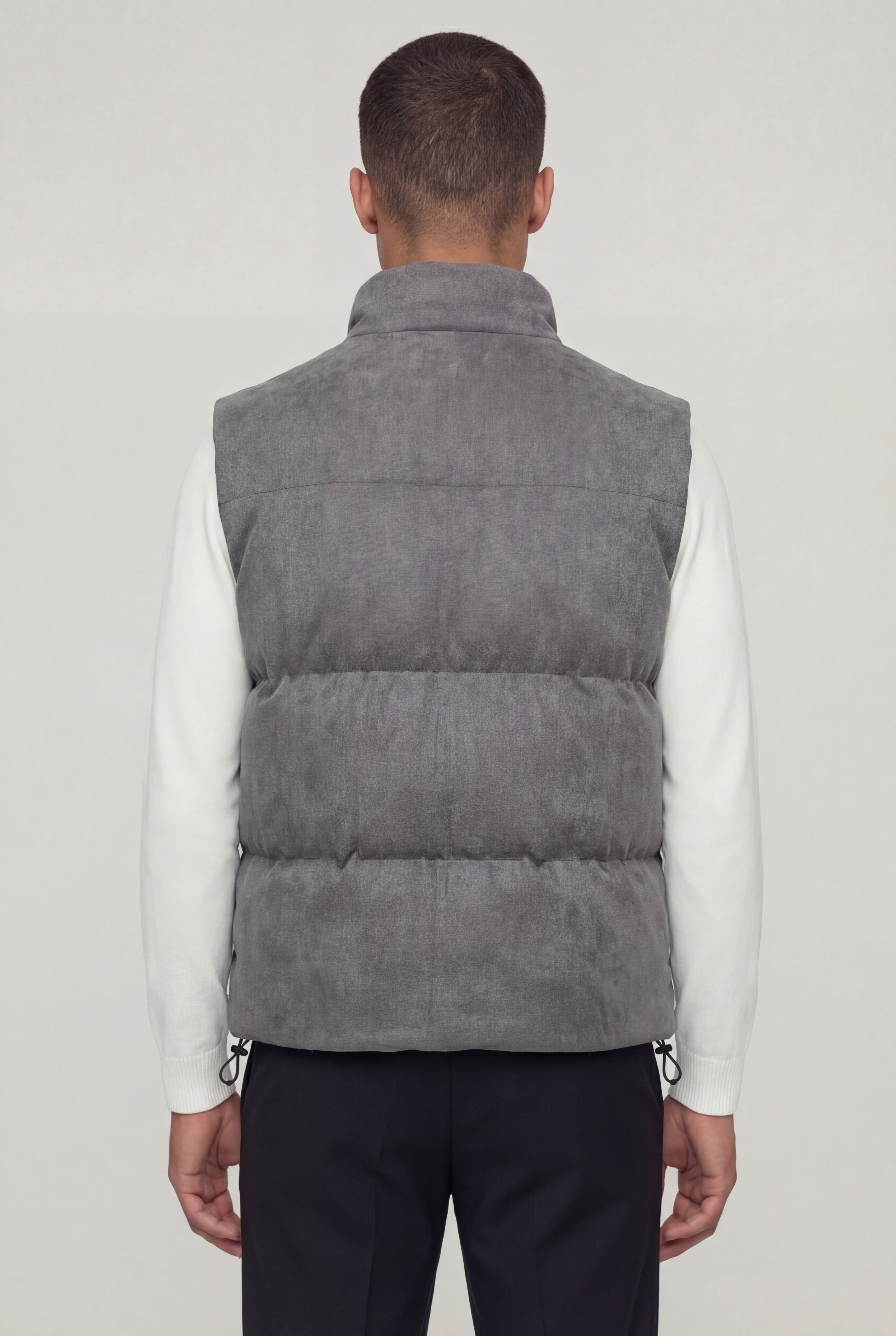 SOLVANE SUEDE VEST – GRAY