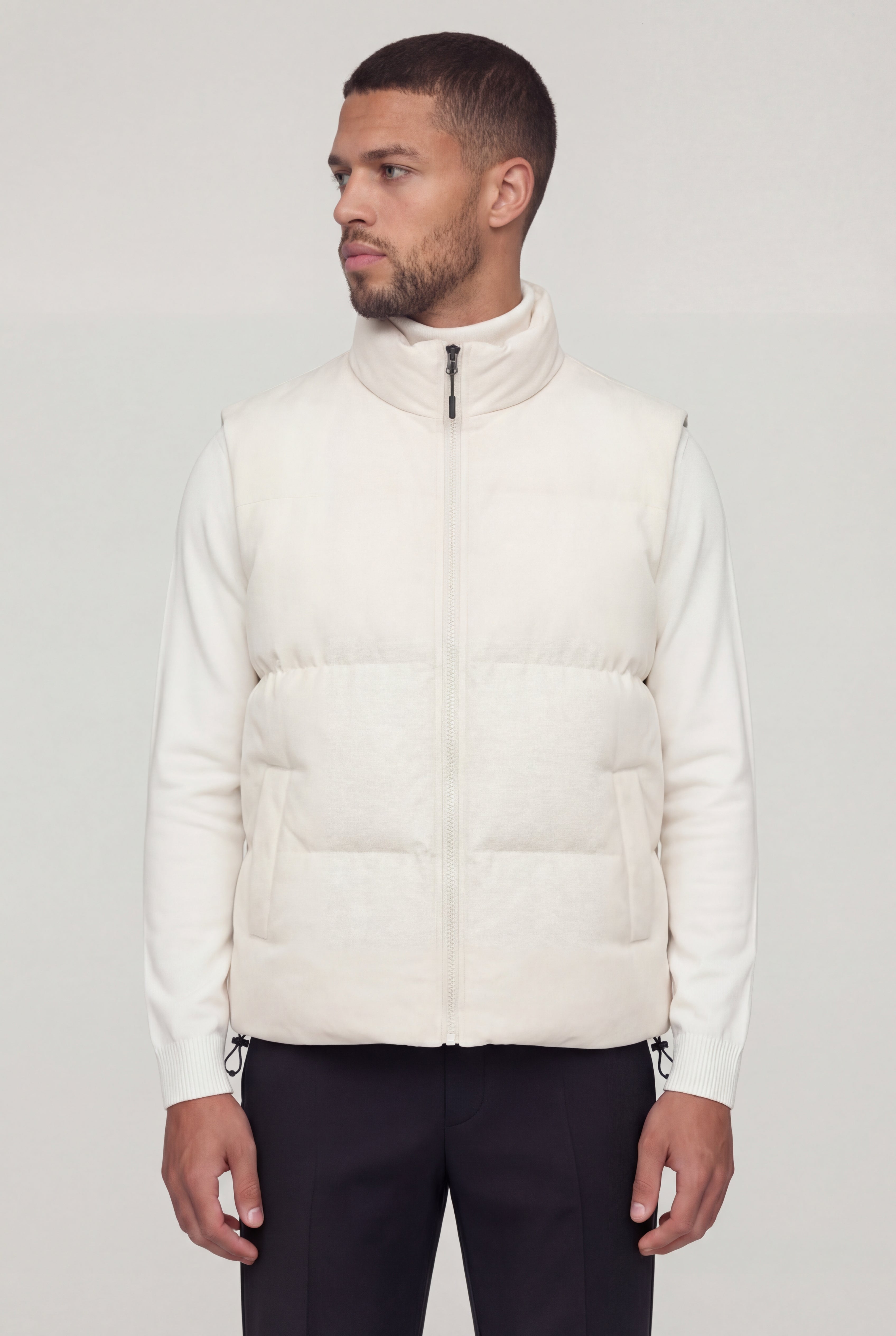 SOLVANE SUEDE VEST – WHITE