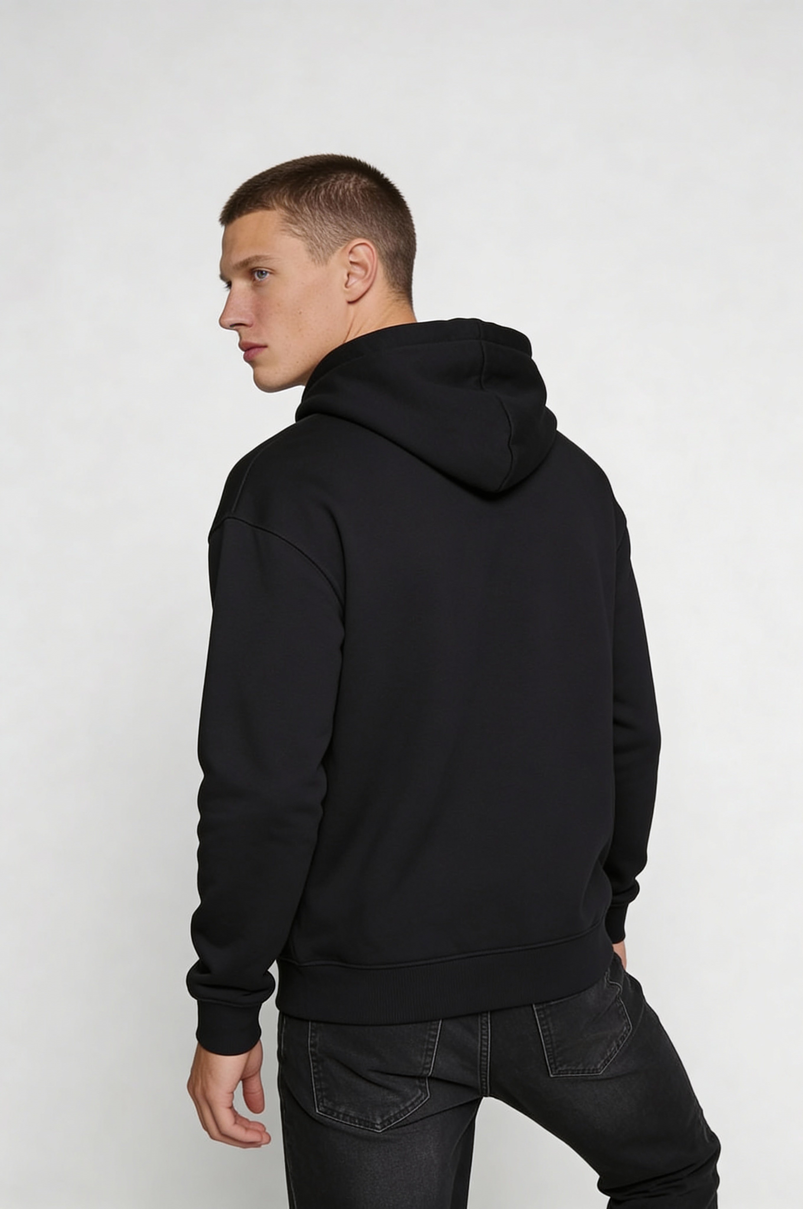 STONEWICK CLASSIC COTTON HOODIE – BLACK