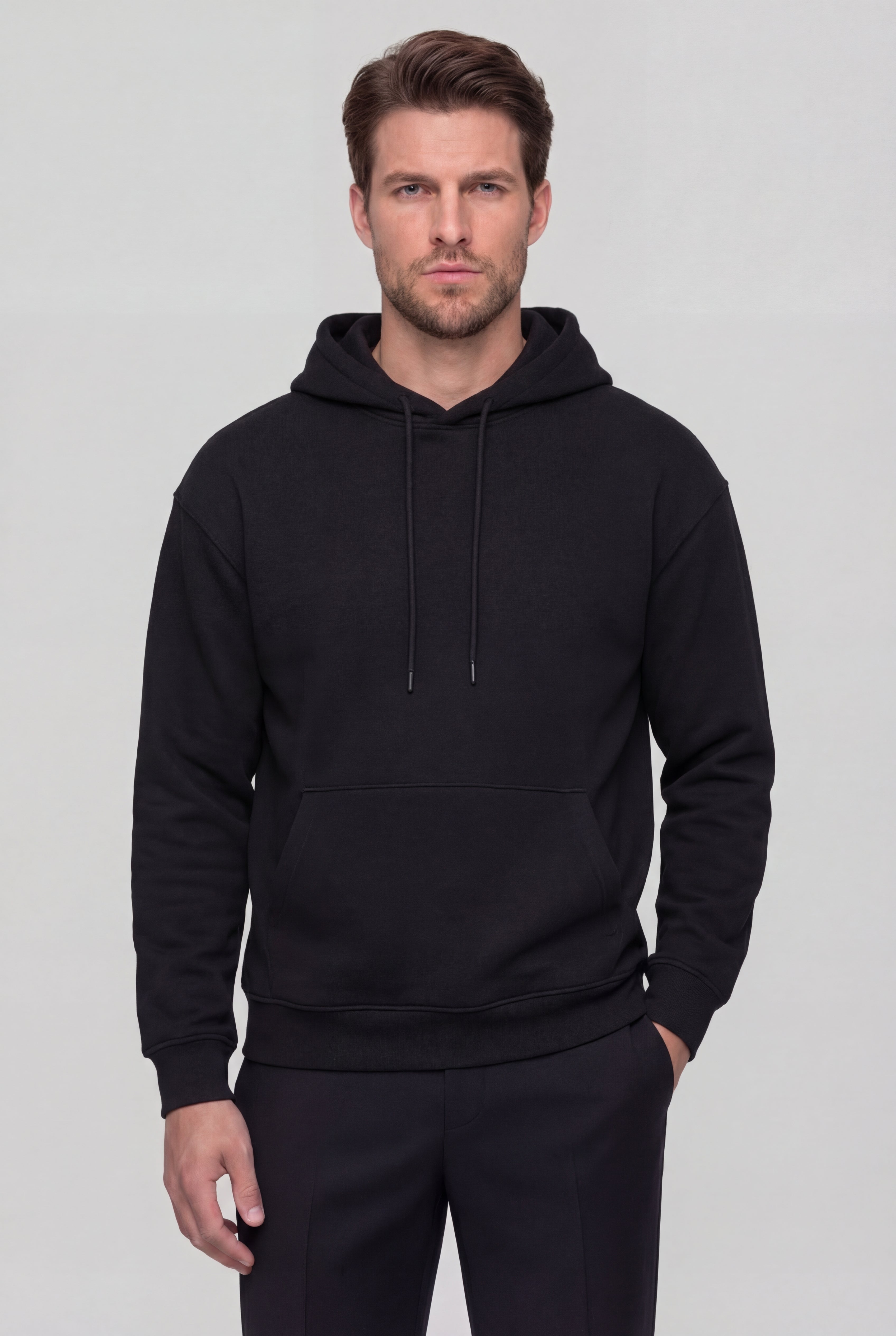 STONEWICK CLASSIC COTTON HOODIE – BLACK