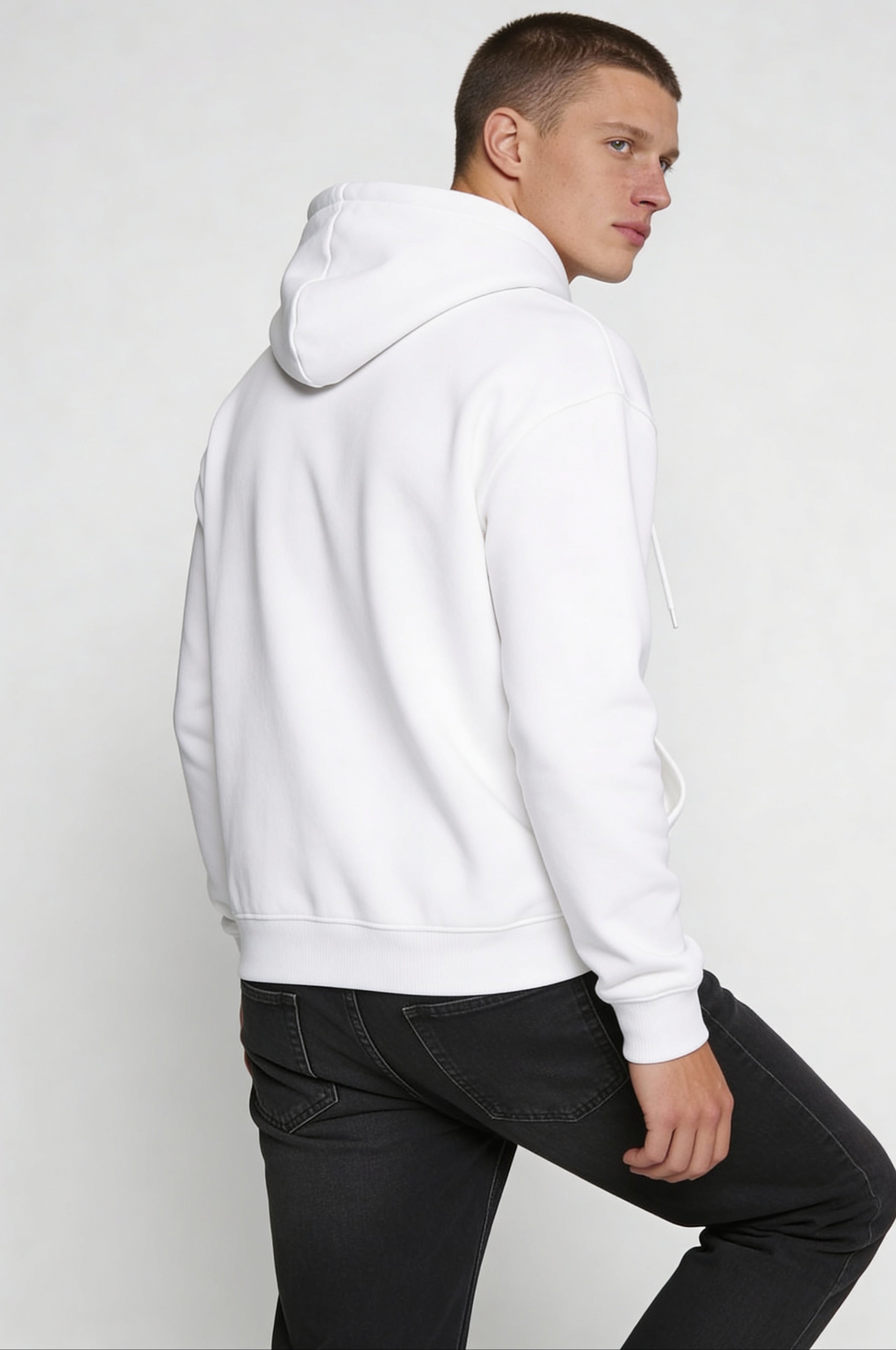 STONEWICK CLASSIC COTTON HOODIE – WHITE