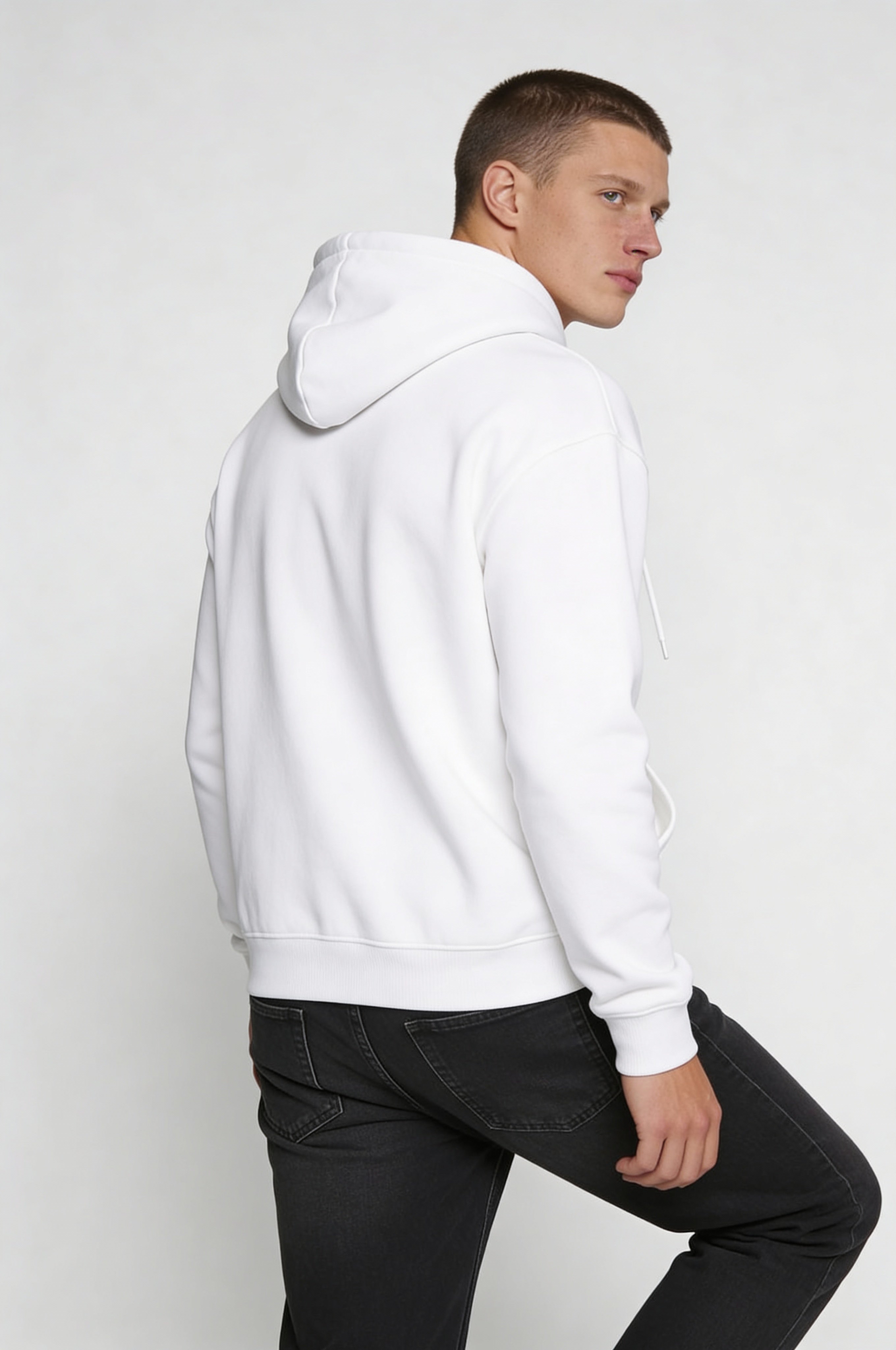 STONEWICK CLASSIC COTTON HOODIE – WHITE