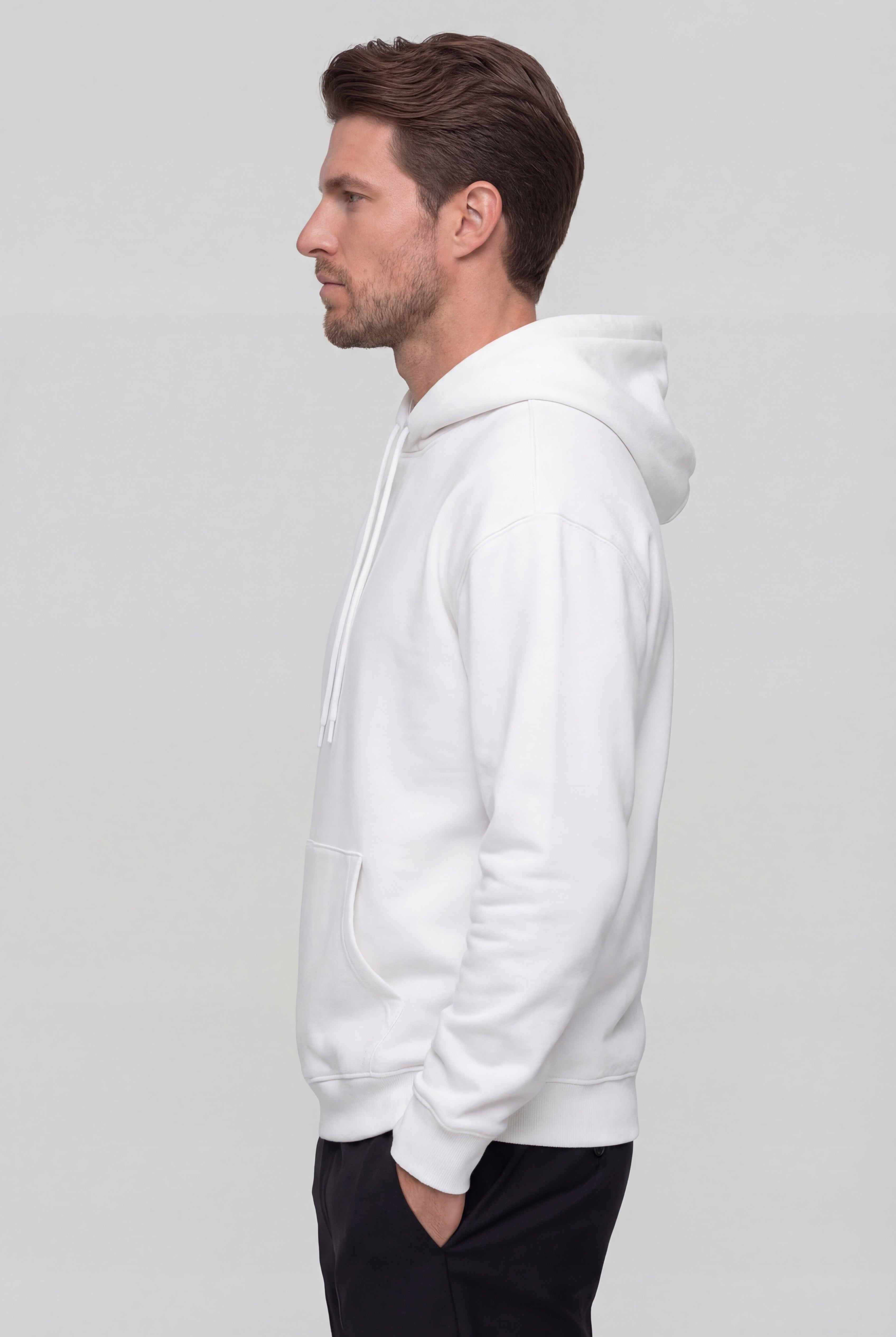 STONEWICK CLASSIC COTTON HOODIE – WHITE