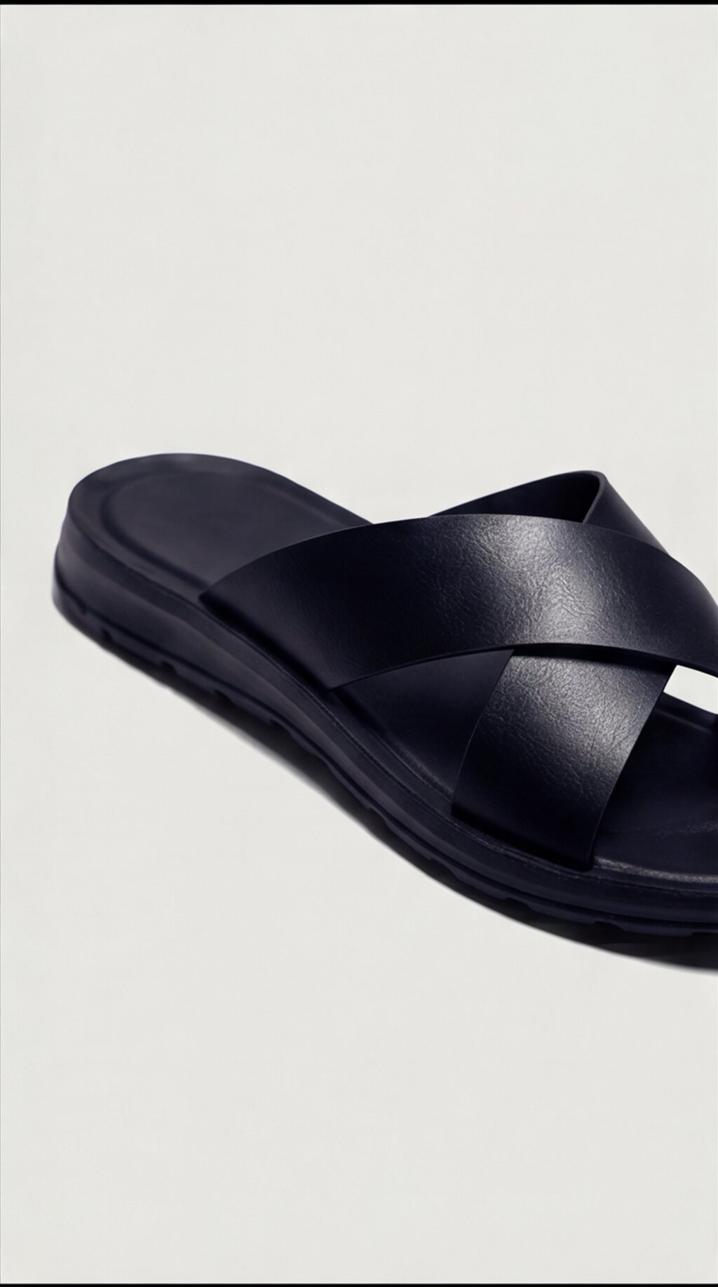 TAVERNO CROSS STRAP SANDALS – BLACK