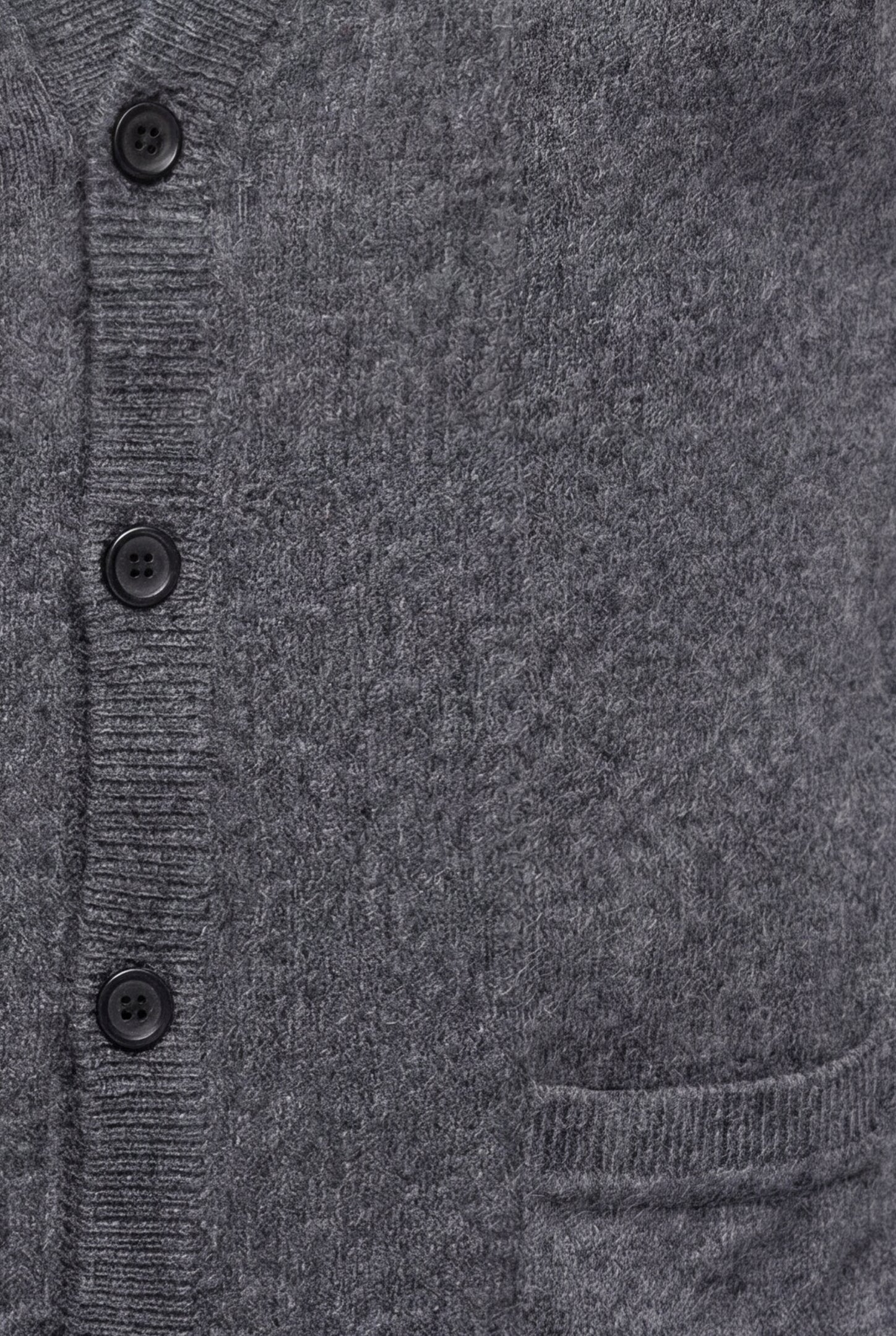 VABAN KNIT BUTTON VEST – GRAY
