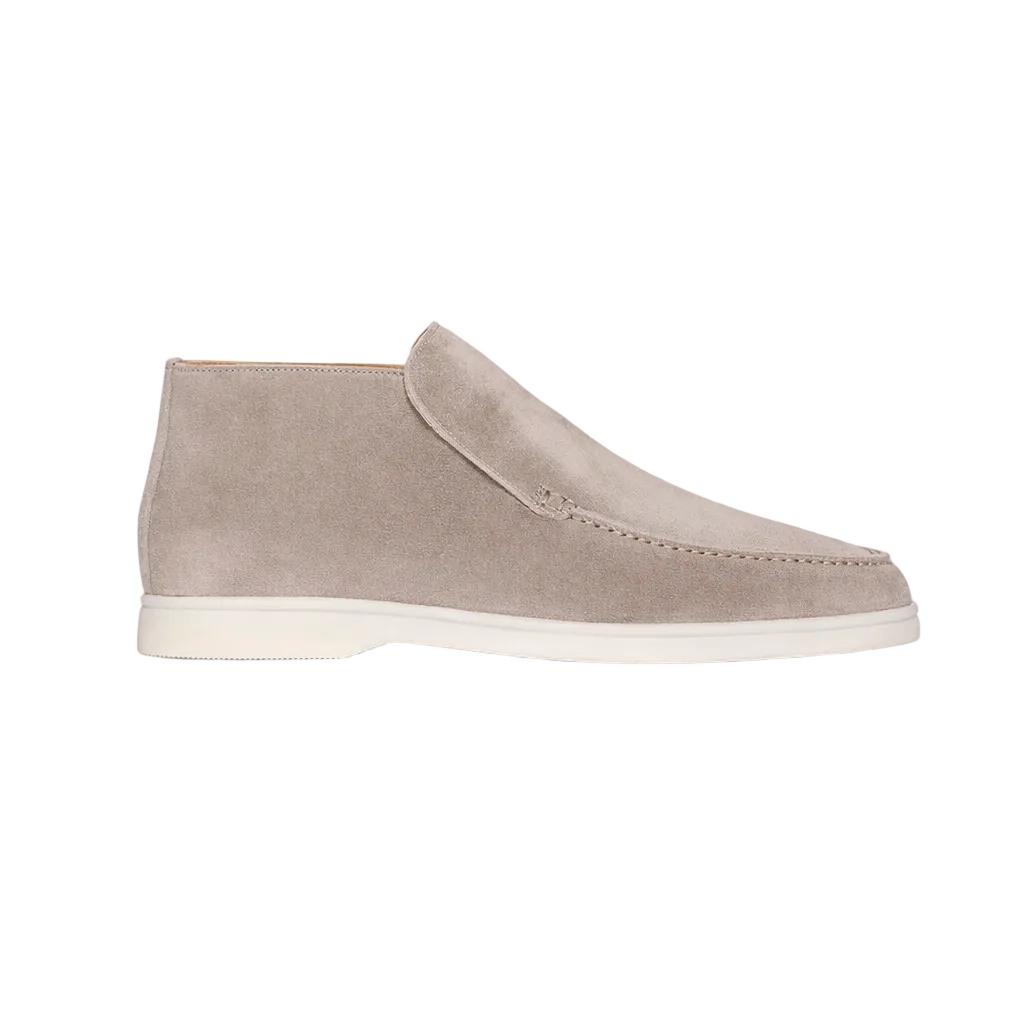 VALCENO HIGH SUEDE LOAFERS – GRAY