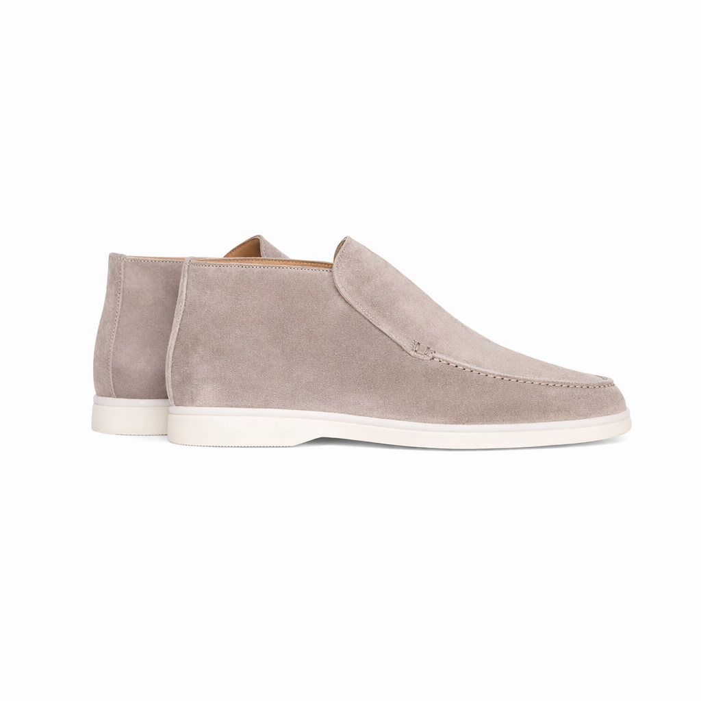 VALCENO HIGH SUEDE LOAFERS – GRAY