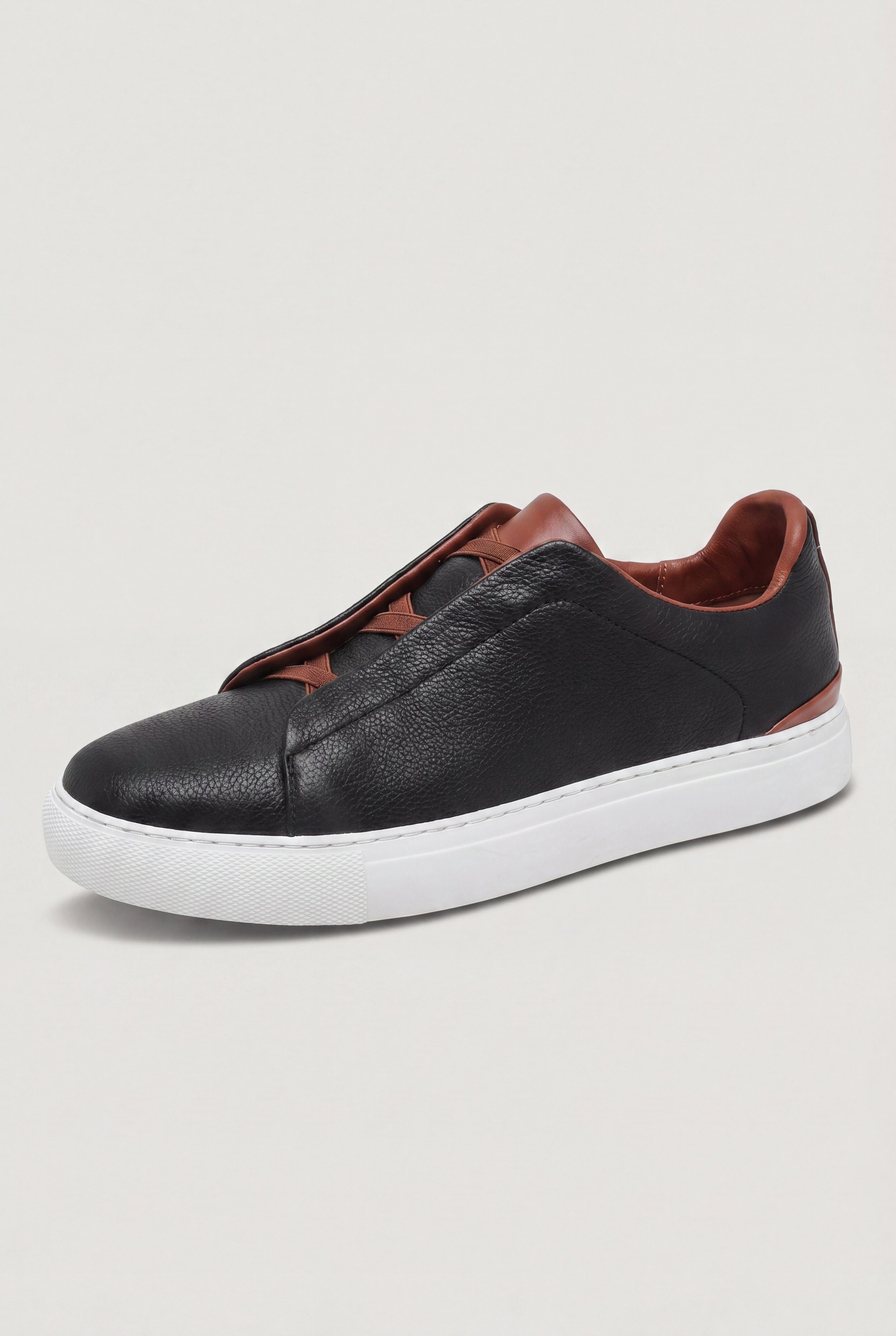 OLEX LEATHER LOAFERS – BLACK