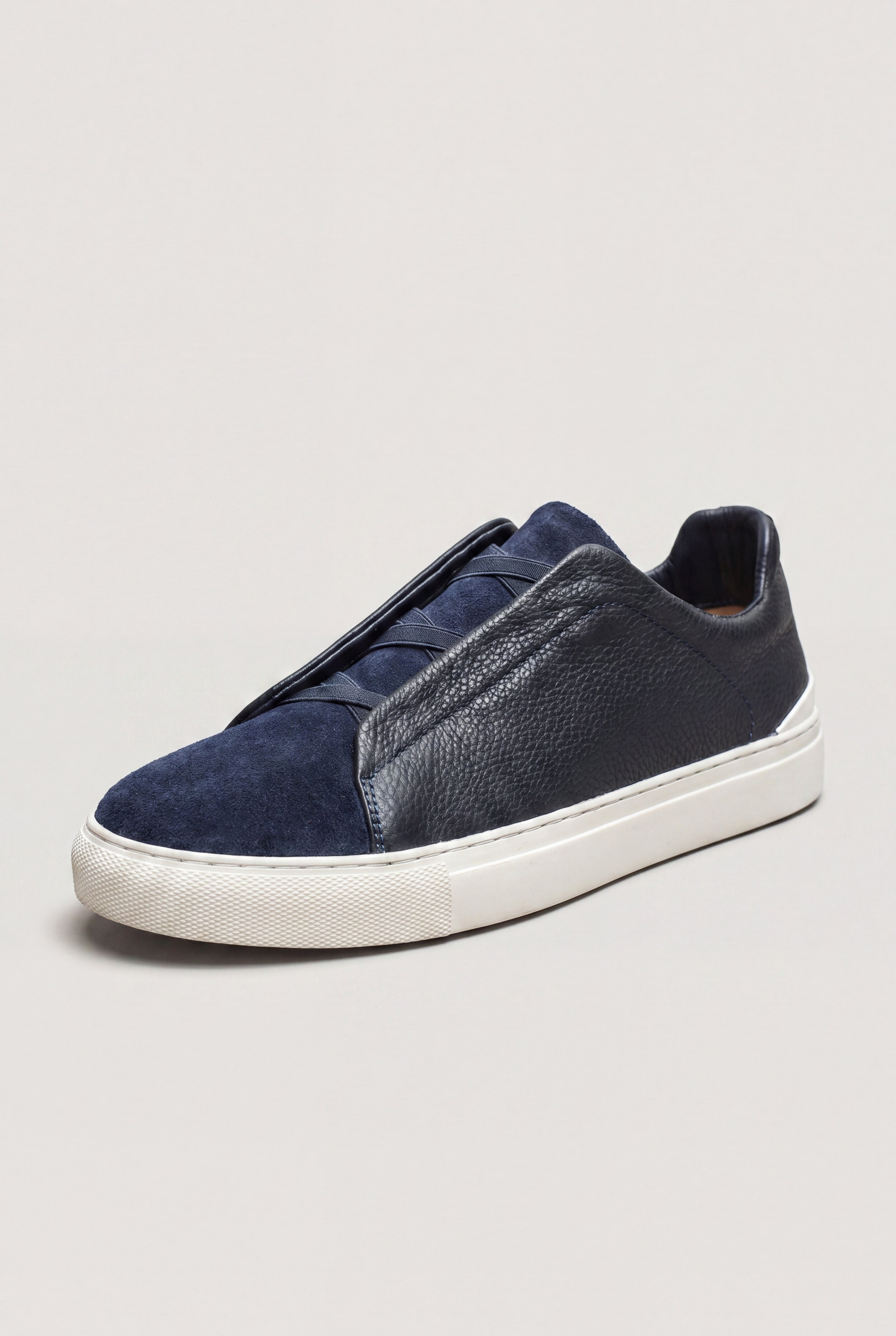 OLEX LEATHER LOAFERS – NAVY