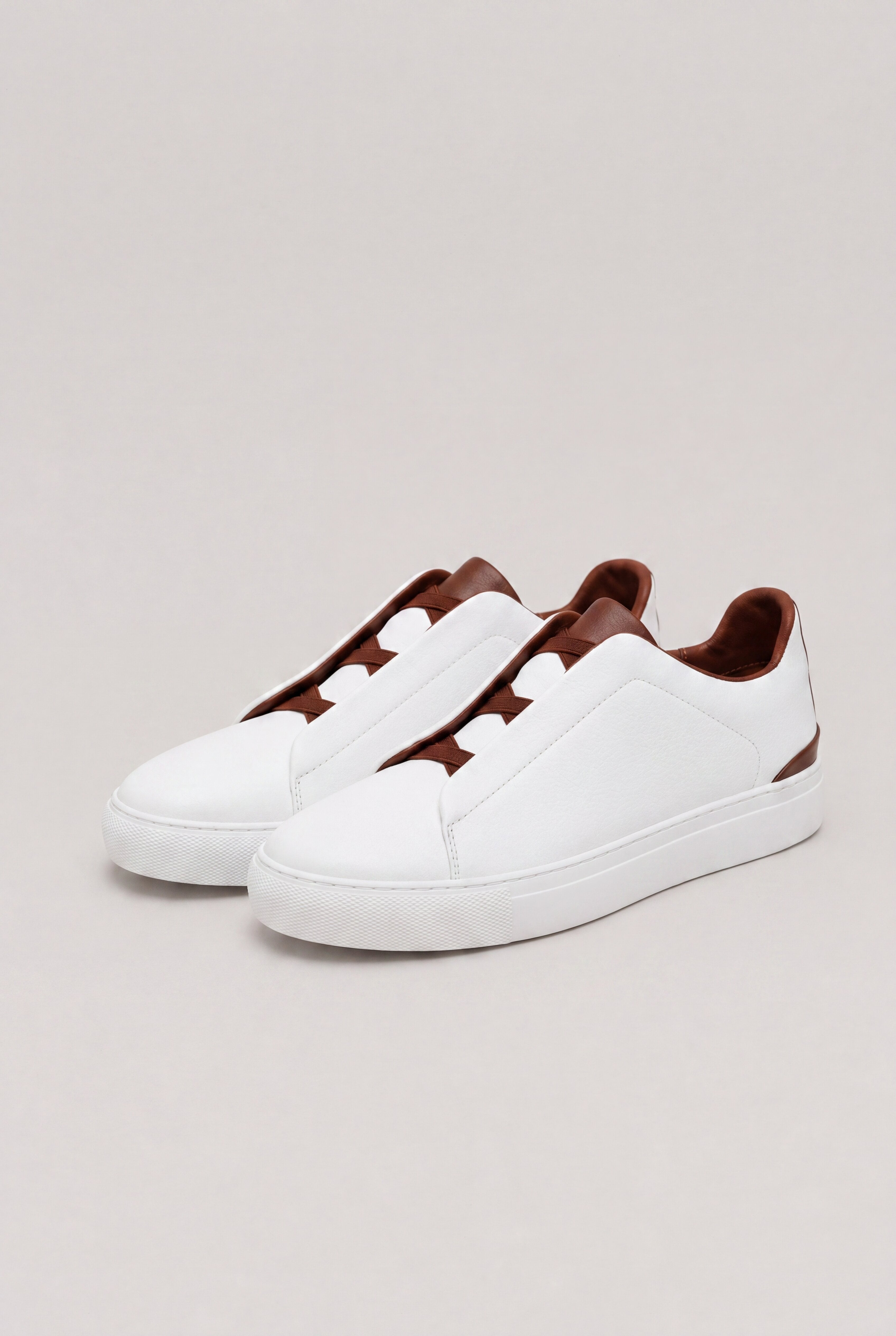 OLEX LEATHER LOAFERS – WHITE