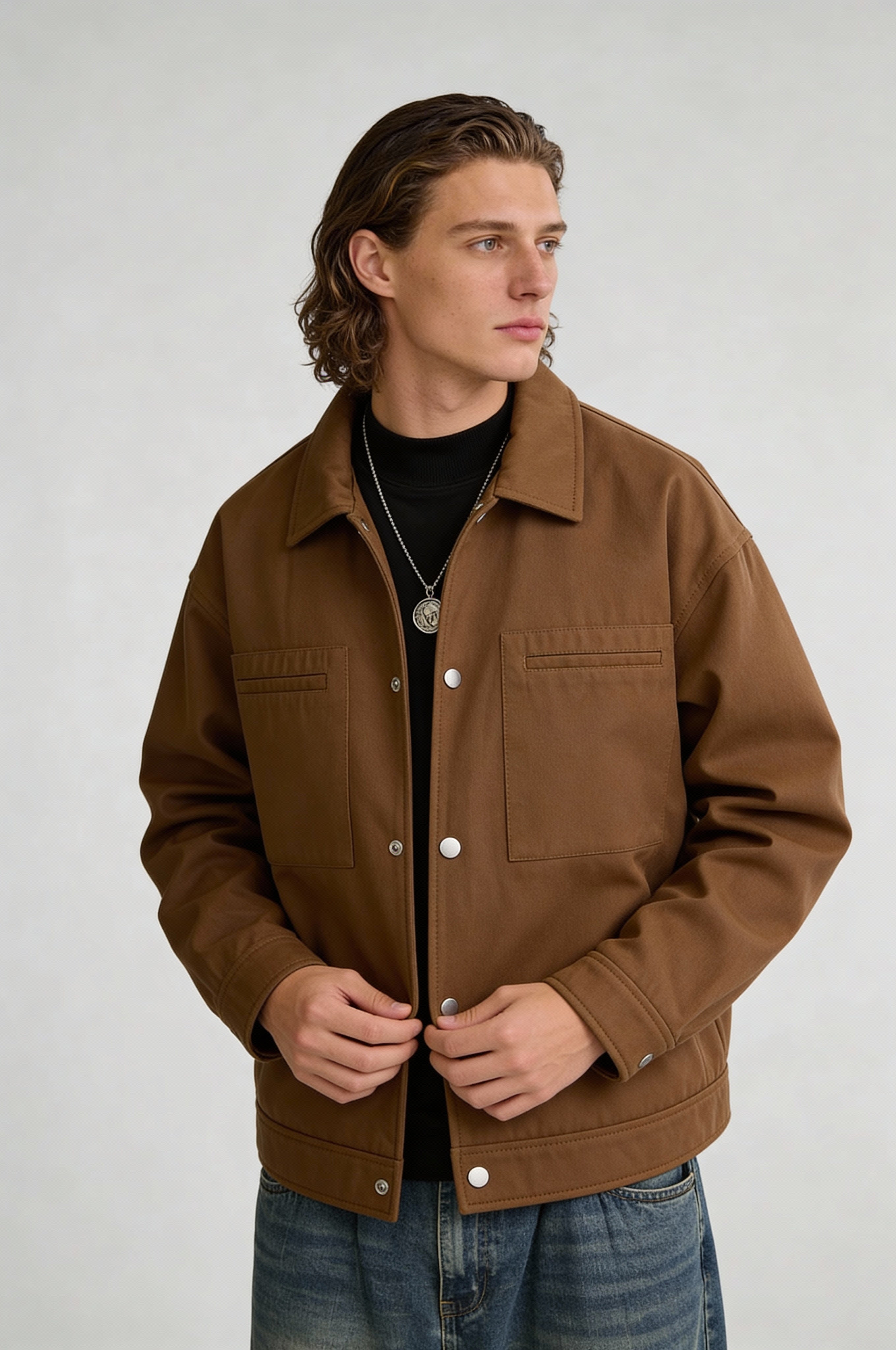 VARENDON CASUAL JACKET – BROWN