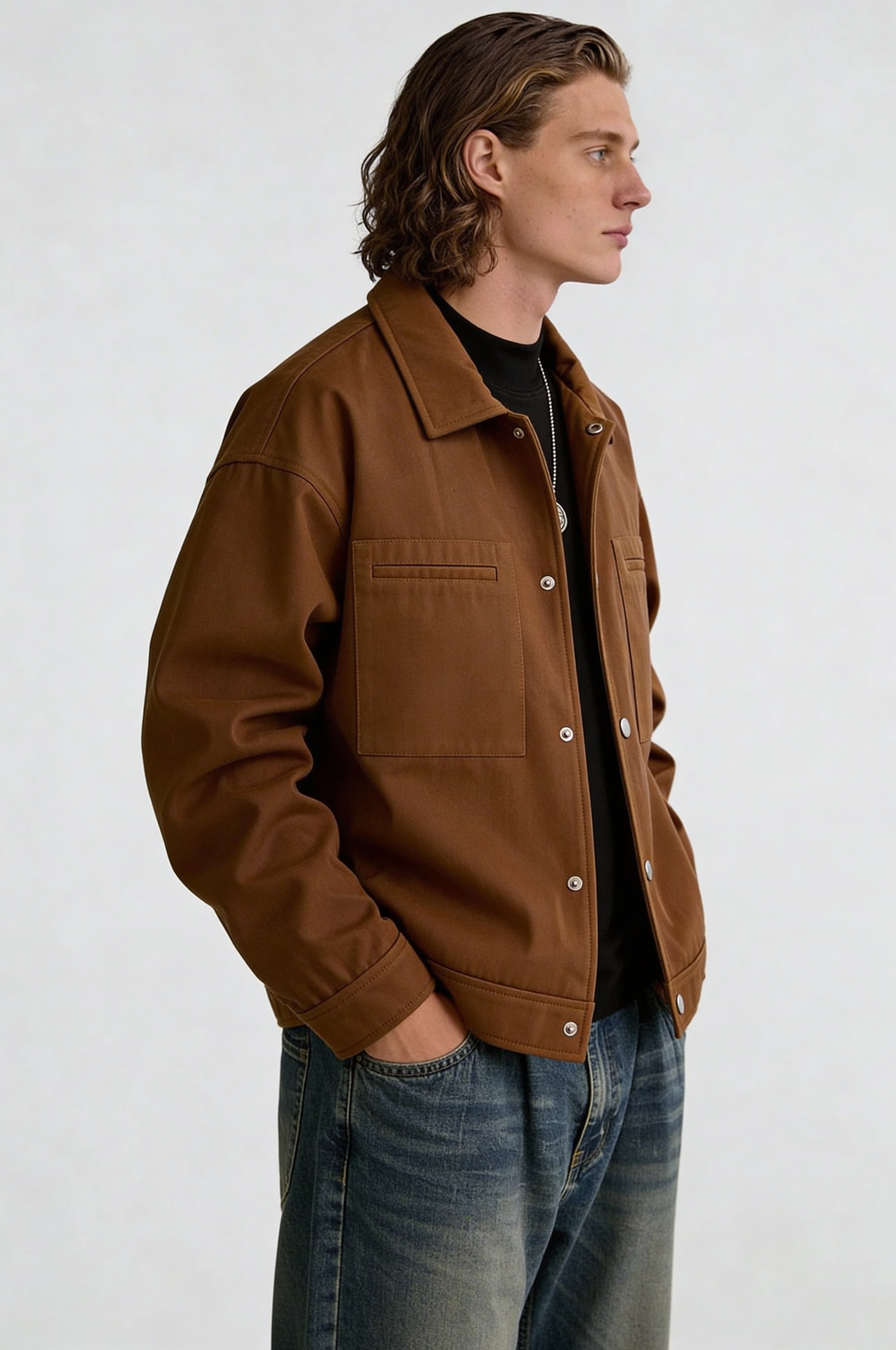 VARENDON CASUAL JACKET – BROWN