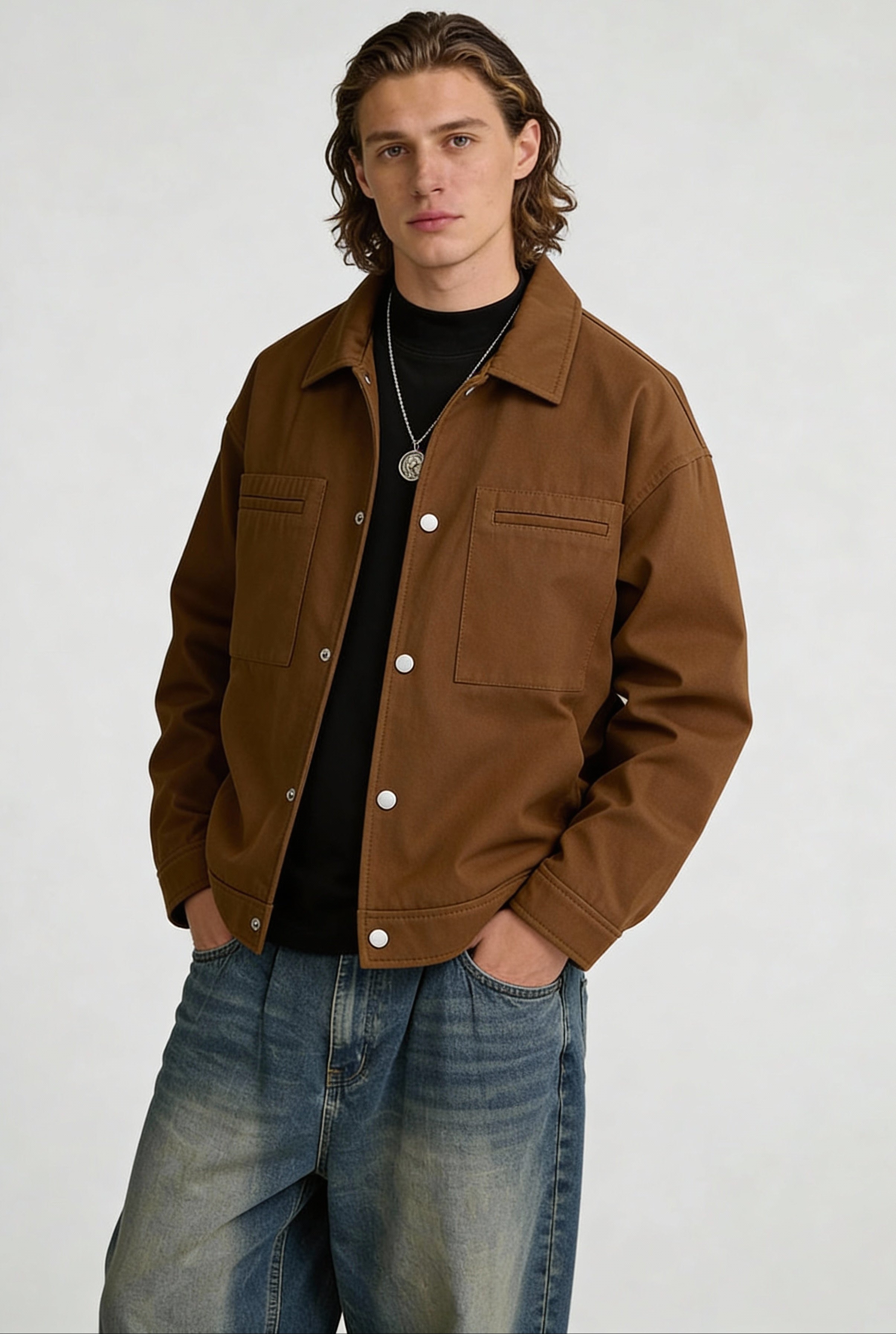 VARENDON CASUAL JACKET – BROWN